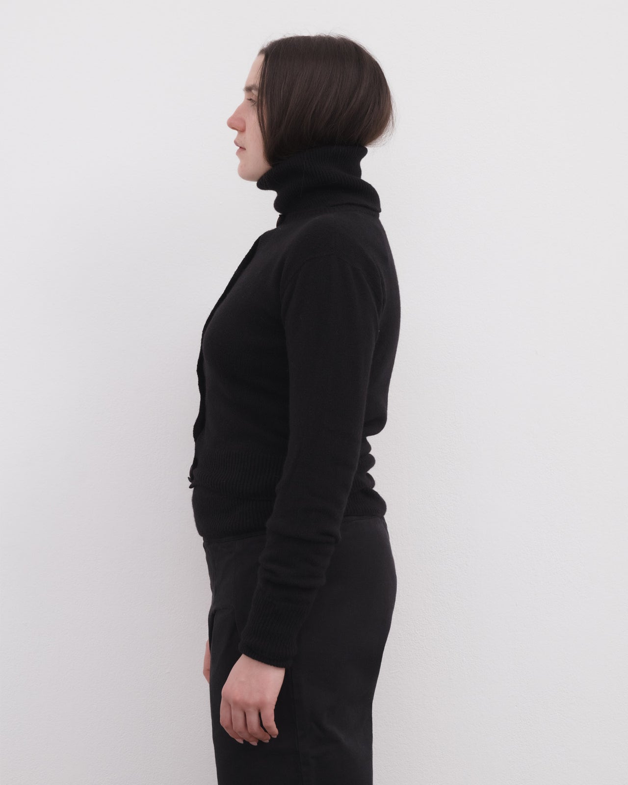 Tier Cardigan - Recycled Cashmere - Black