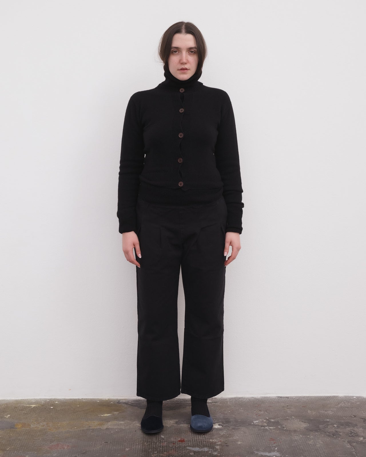 Tier Cardigan - Recycled Cashmere - Black