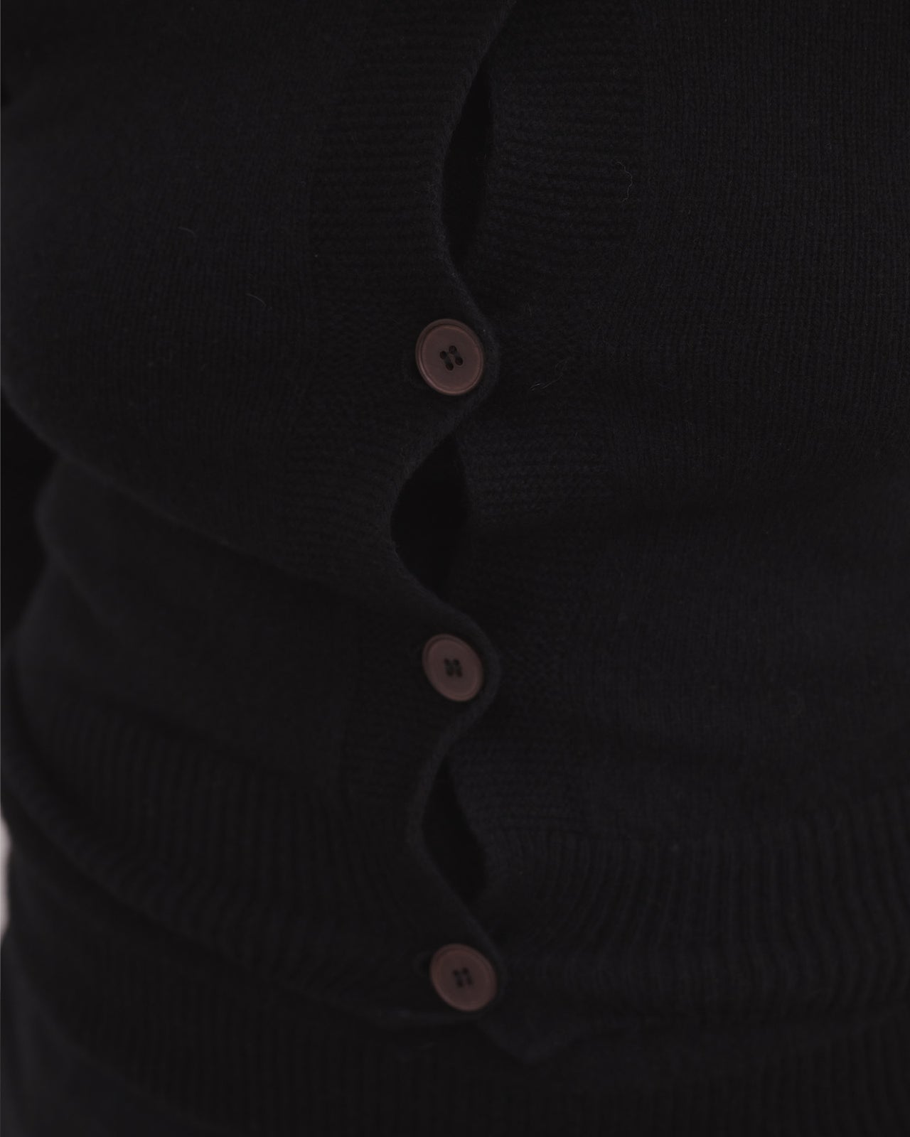 Tier Cardigan - Recycled Cashmere - Black