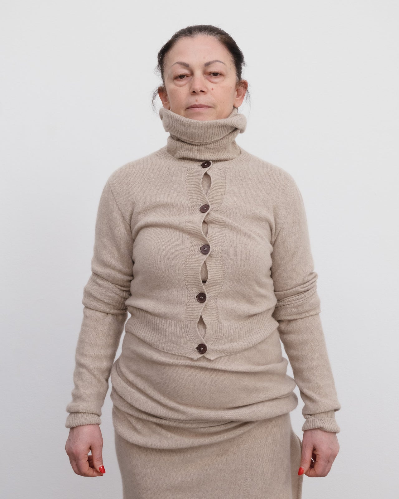 Tier Cardigan - Recycled Cashmere - Camel