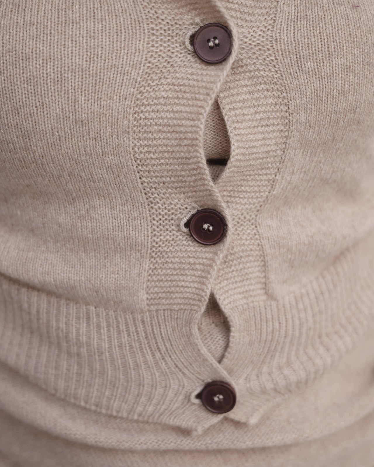 Tier Cardigan - Recycled Cashmere - Camel