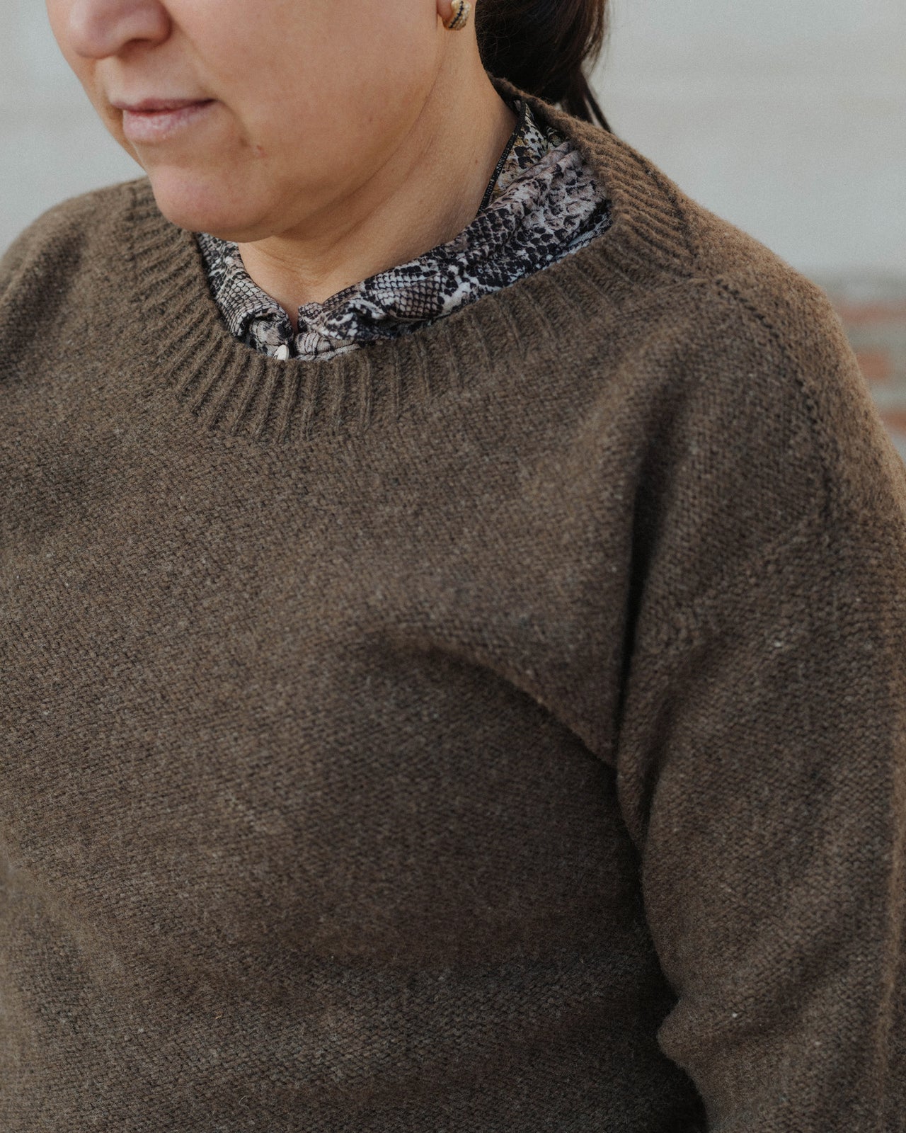 Tier Sweater - Arles Merino Wool - Burel Brown