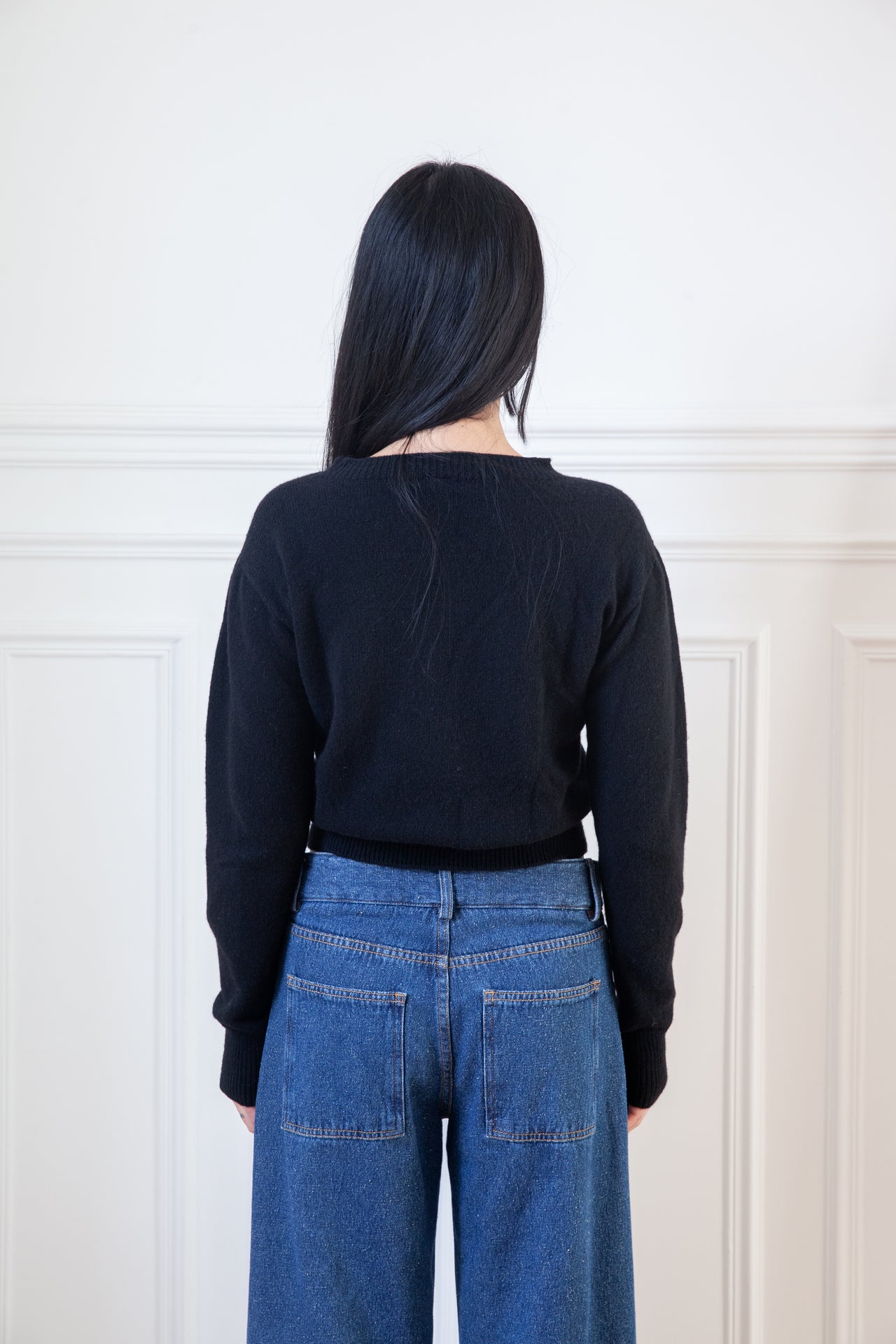 Tier Sweater - Recycled Cashmere - Black