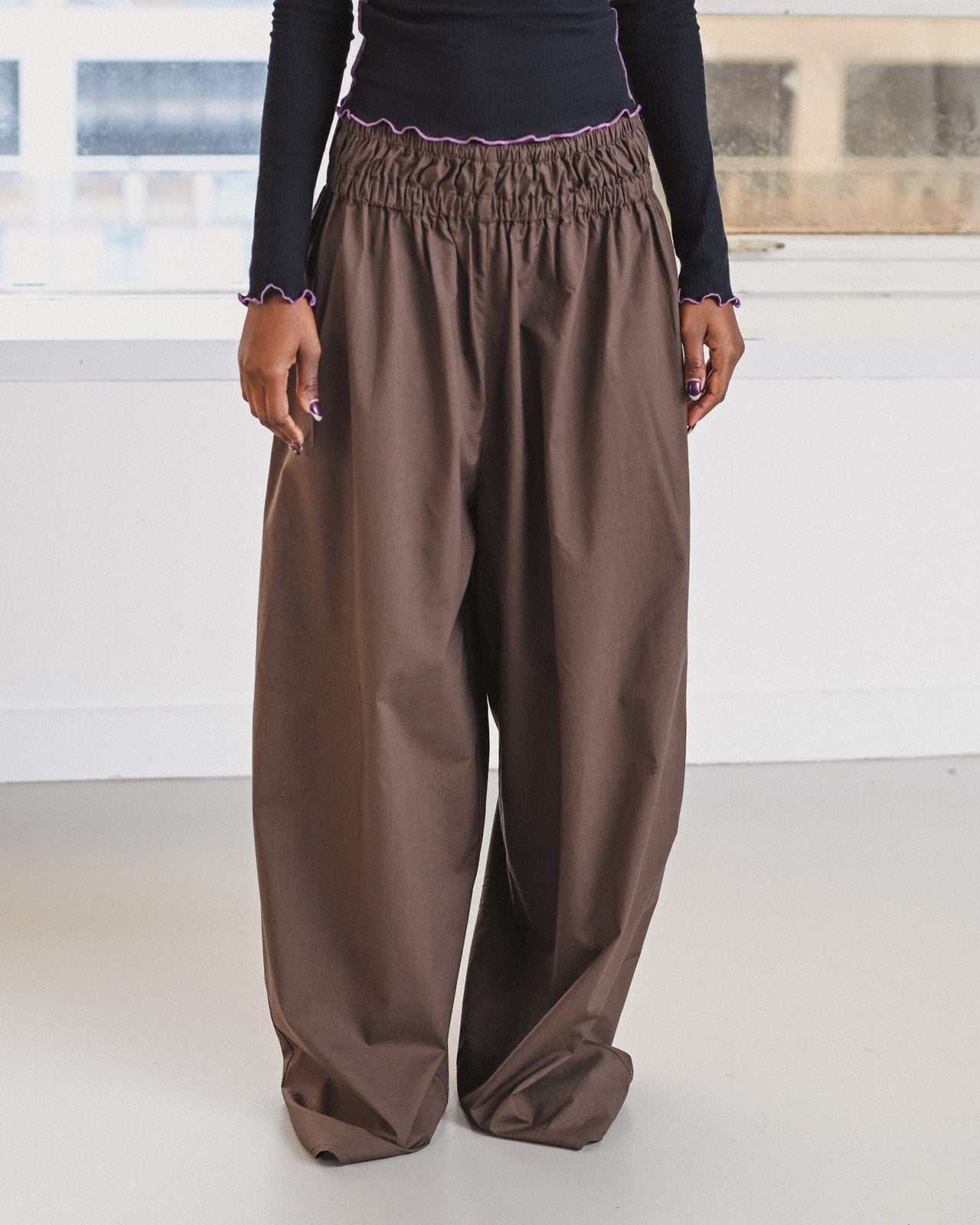 Tin Pants - Organic Cotton Poplin - Mara Brown
