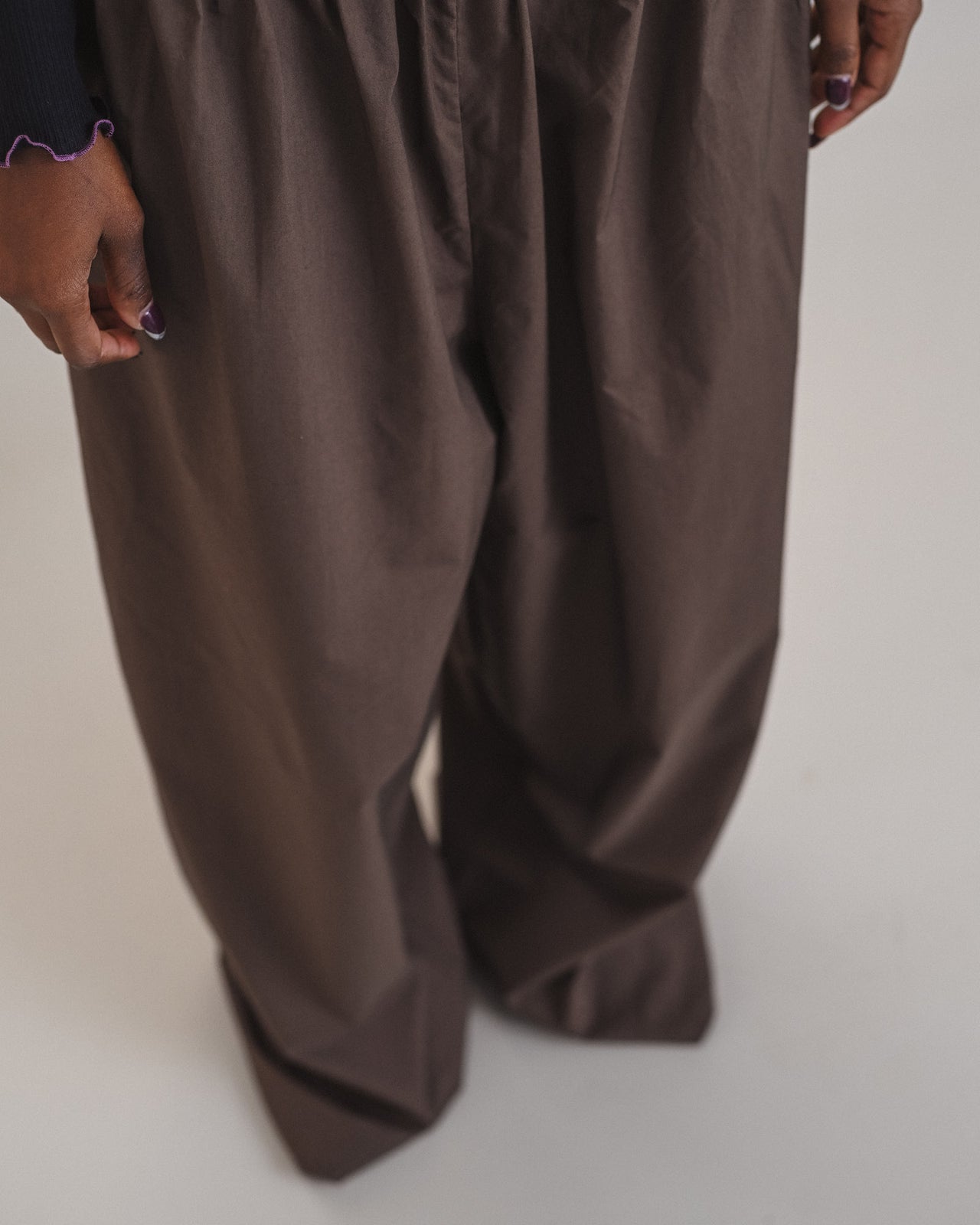 Tin Pants - Organic Cotton Poplin - Mara Brown
