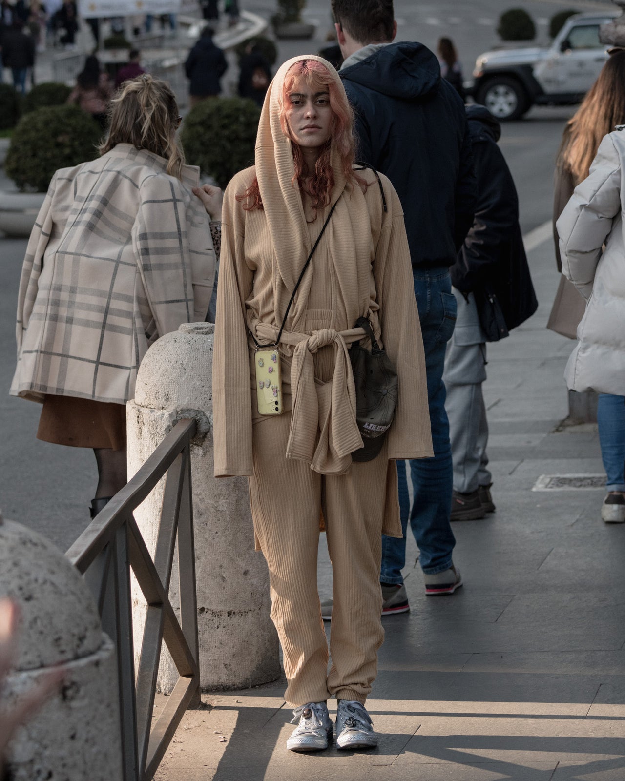 Tour Sweat Pants - Organic Cotton / Hemp Rib - Dust Beige - WT23