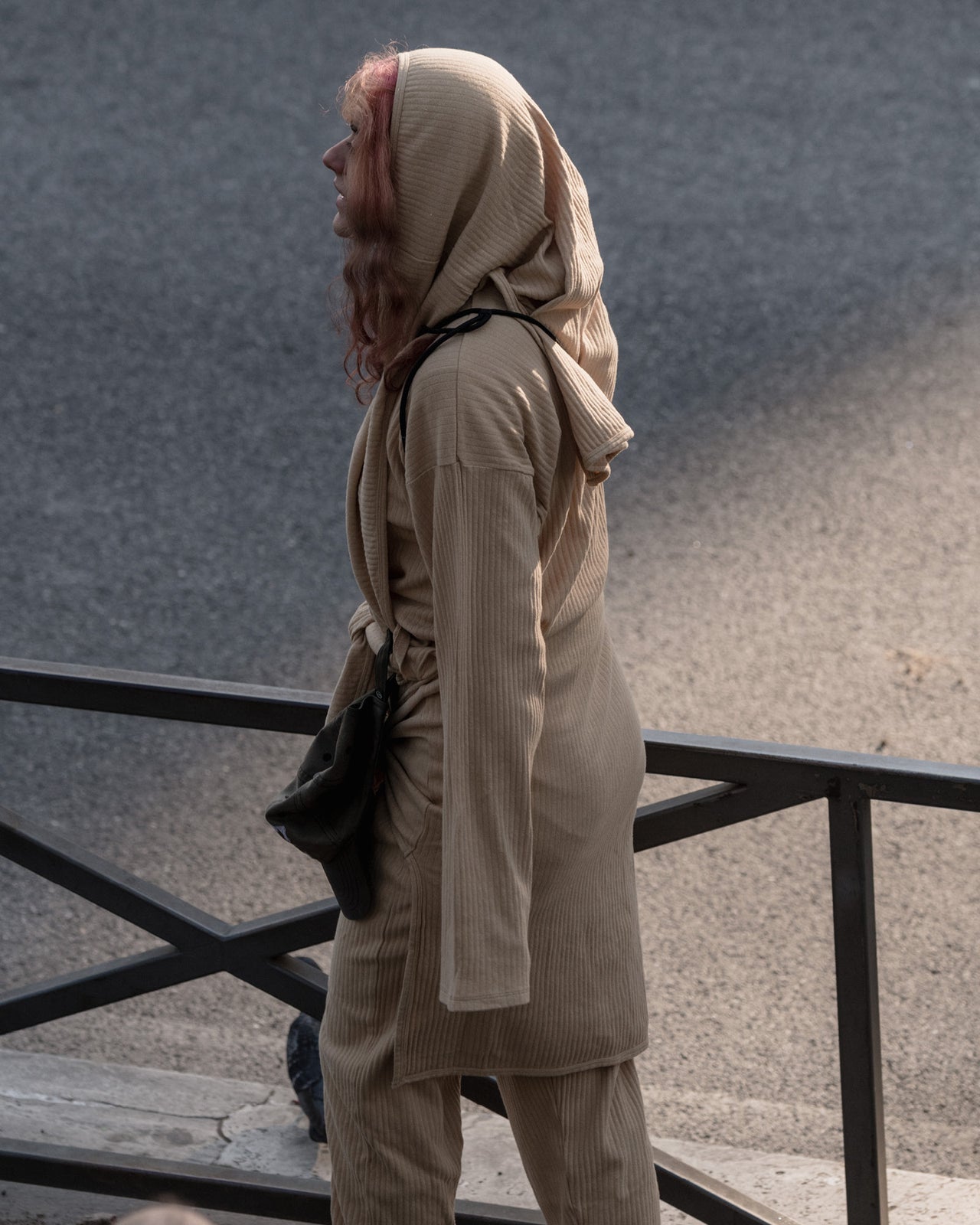 Tour Sweat Pants - Organic Cotton / Hemp Rib - Dust Beige - WT23