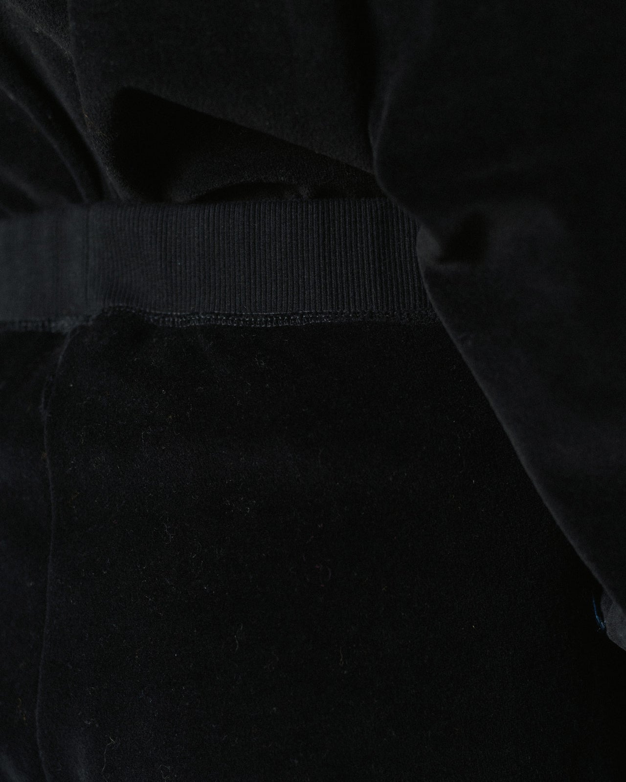 Tre Sweatpants - Organic Cotton Velour - Black