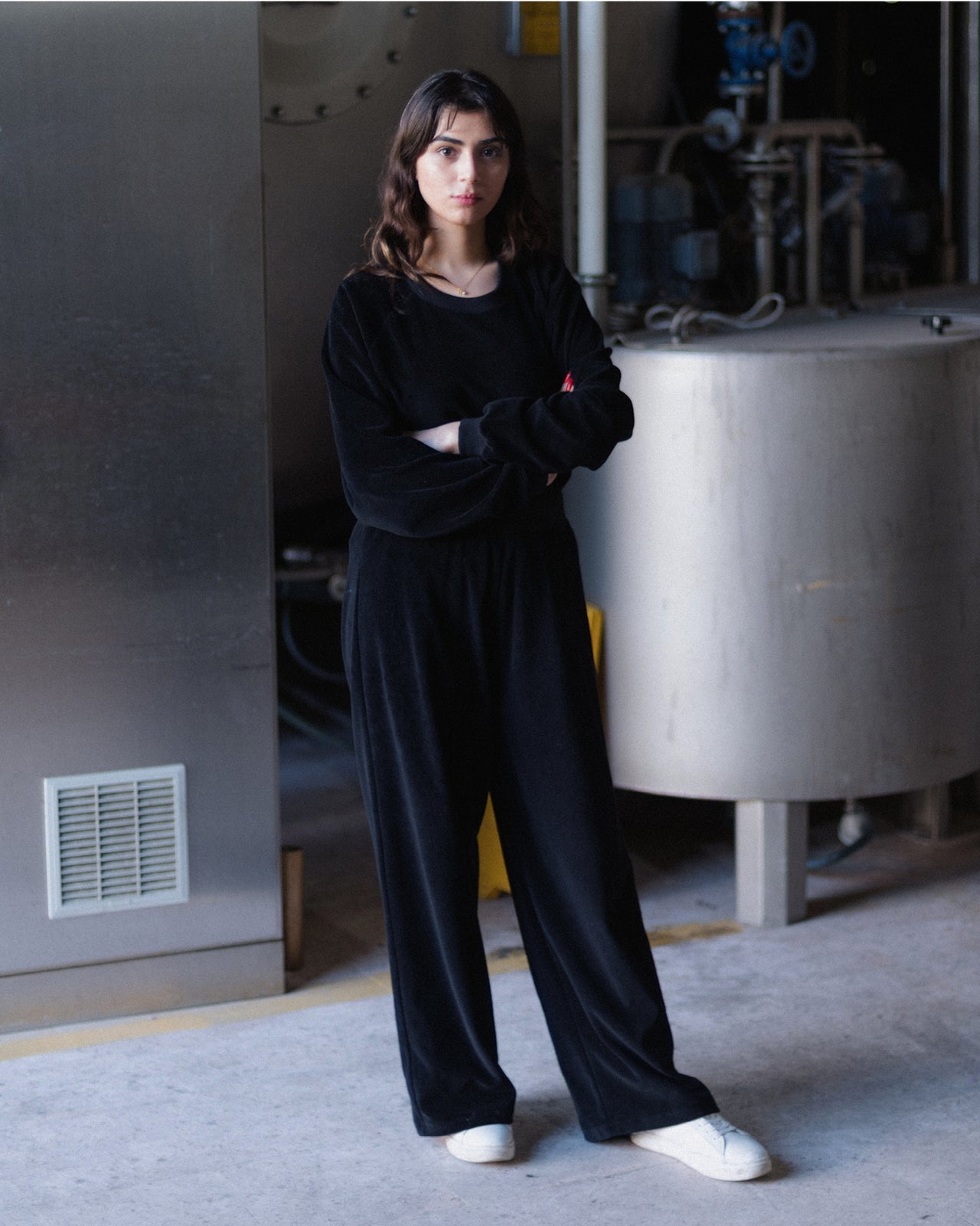 Tre Sweatpants - Organic Cotton Velour - Black