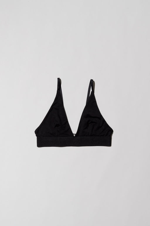 Triangle Bra - Bamboo Jersey - Black