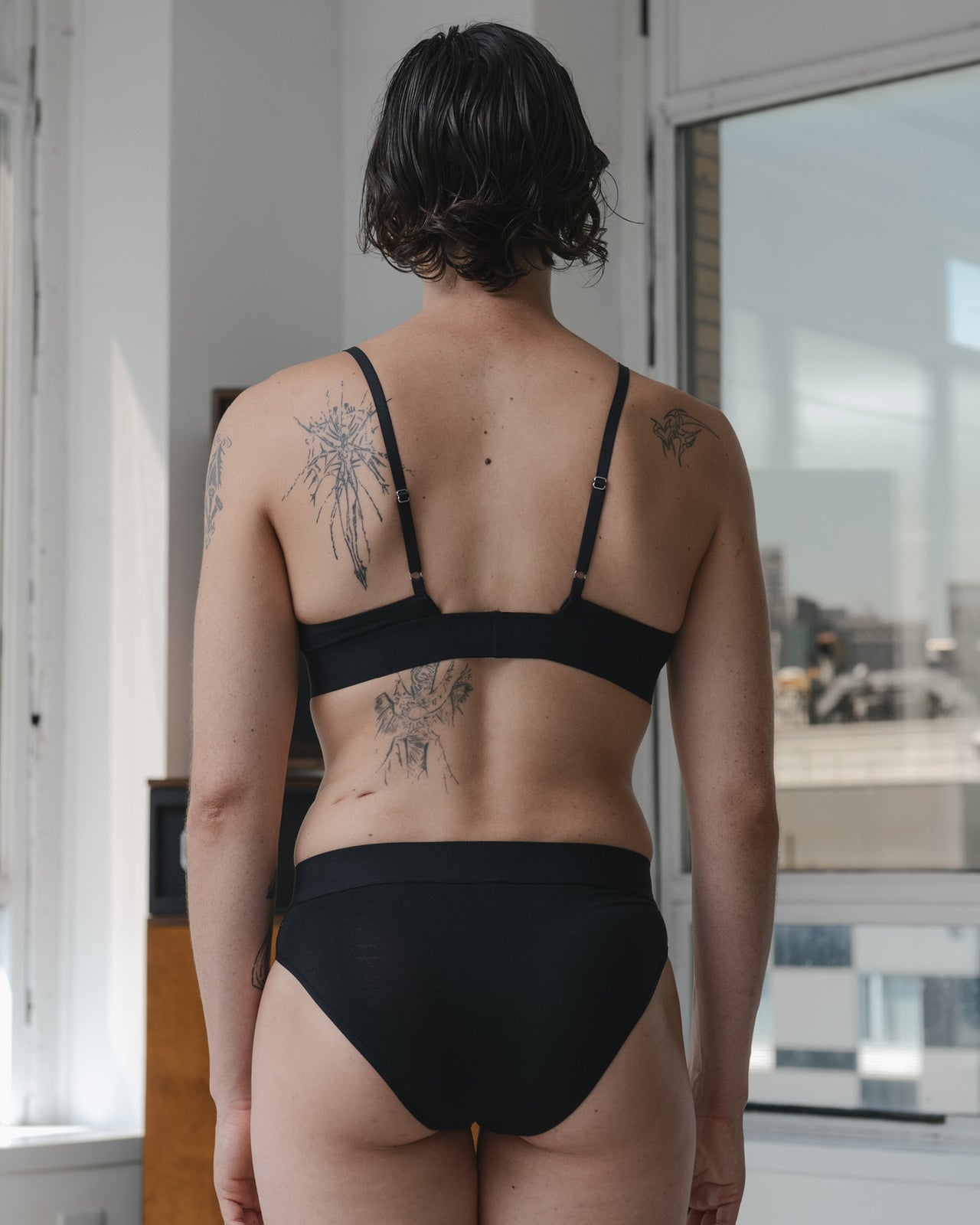 Triangle Bra - Bamboo Lyocell - Black