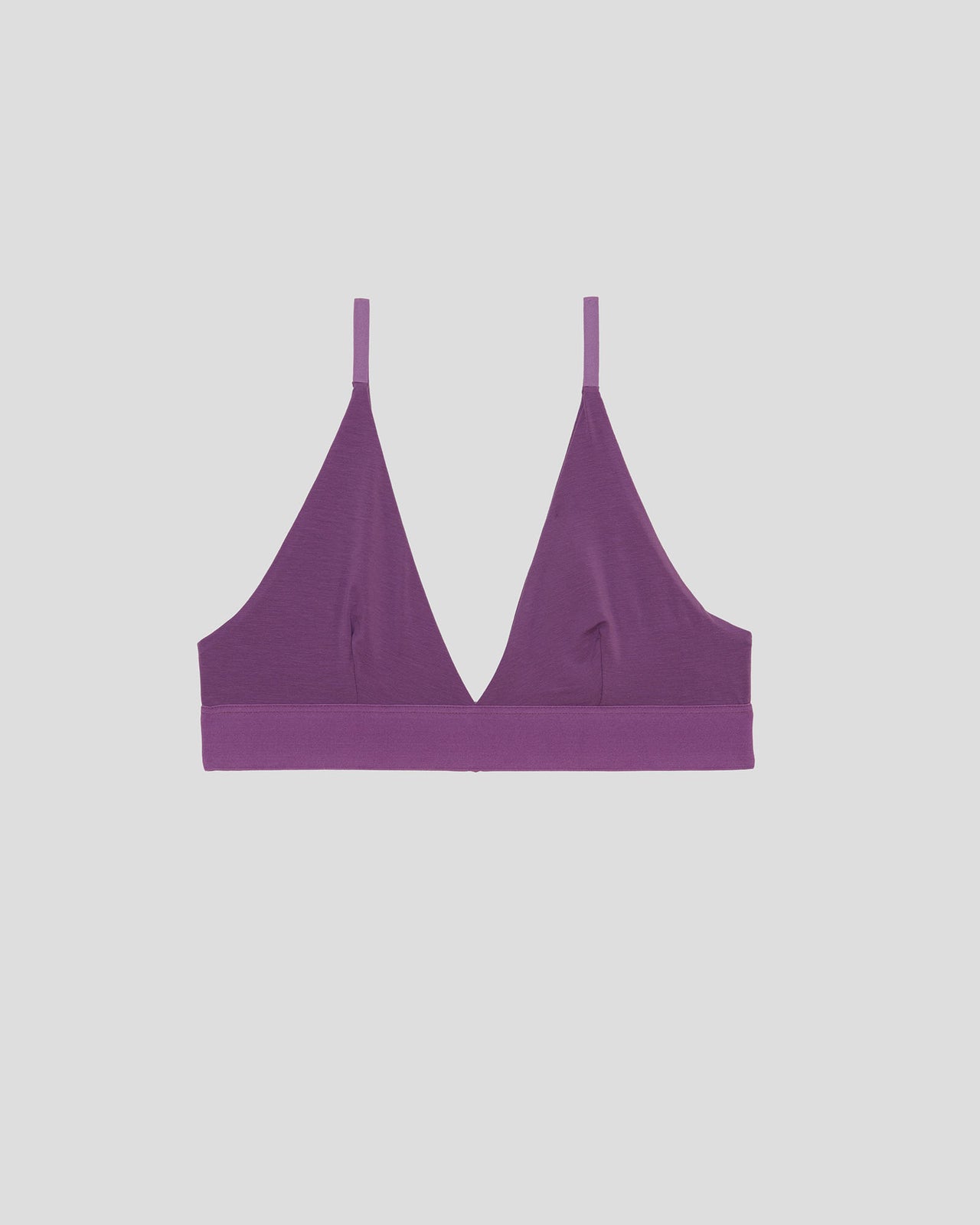 Triangle Bra - Bamboo Lyocell Elast - Old Purple - AU23