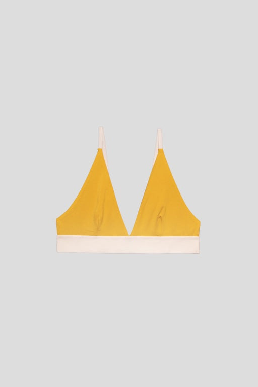 Triangle Bra - Bamboo Jersey - Cafa Yellow - AU22