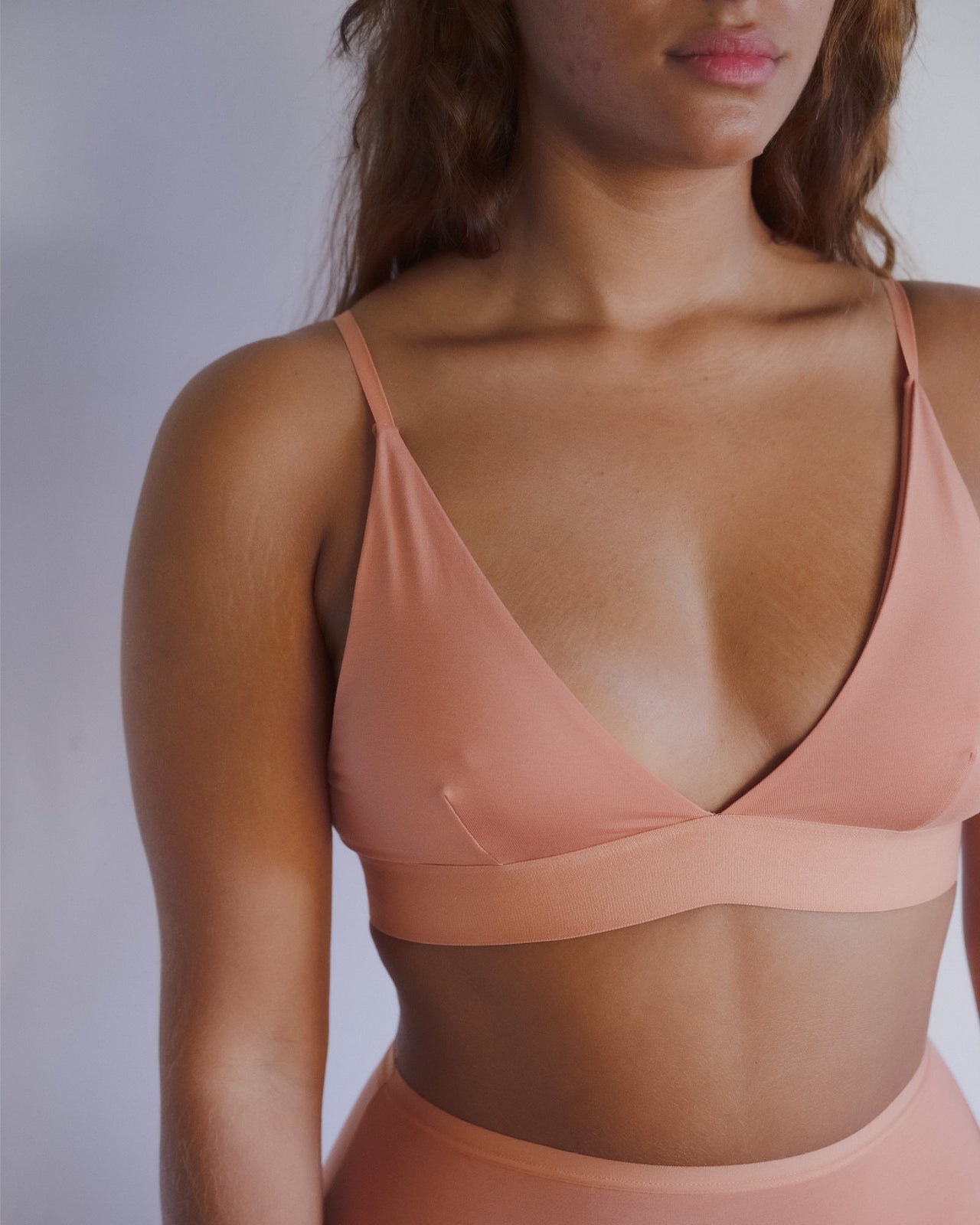 Triangle Bra - Bamboo Lyocell - Branch Terracotta