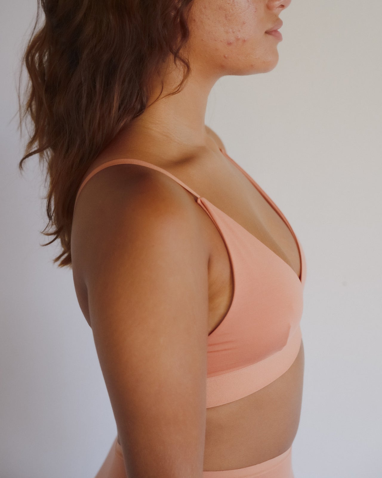 Triangle Bra - Bamboo Lyocell - Branch Terracotta