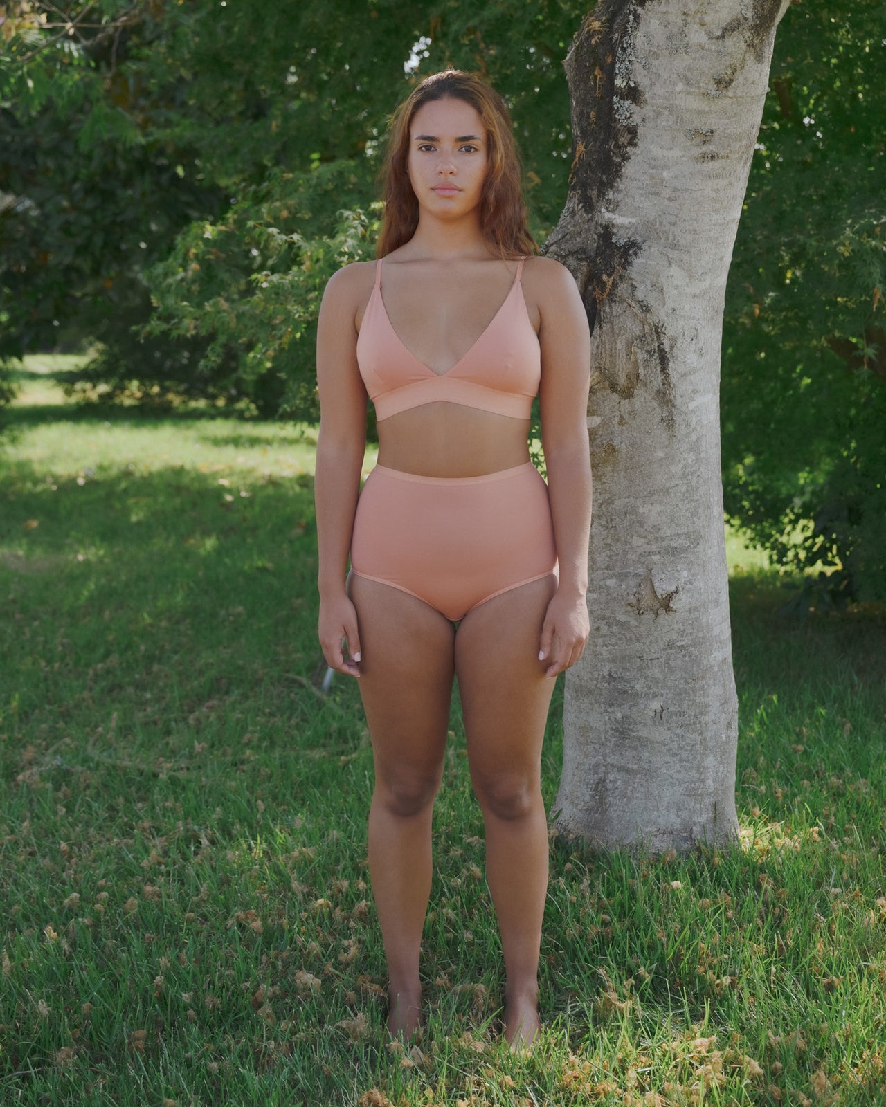 Triangle Bra - Bamboo Lyocell - Branch Terracotta