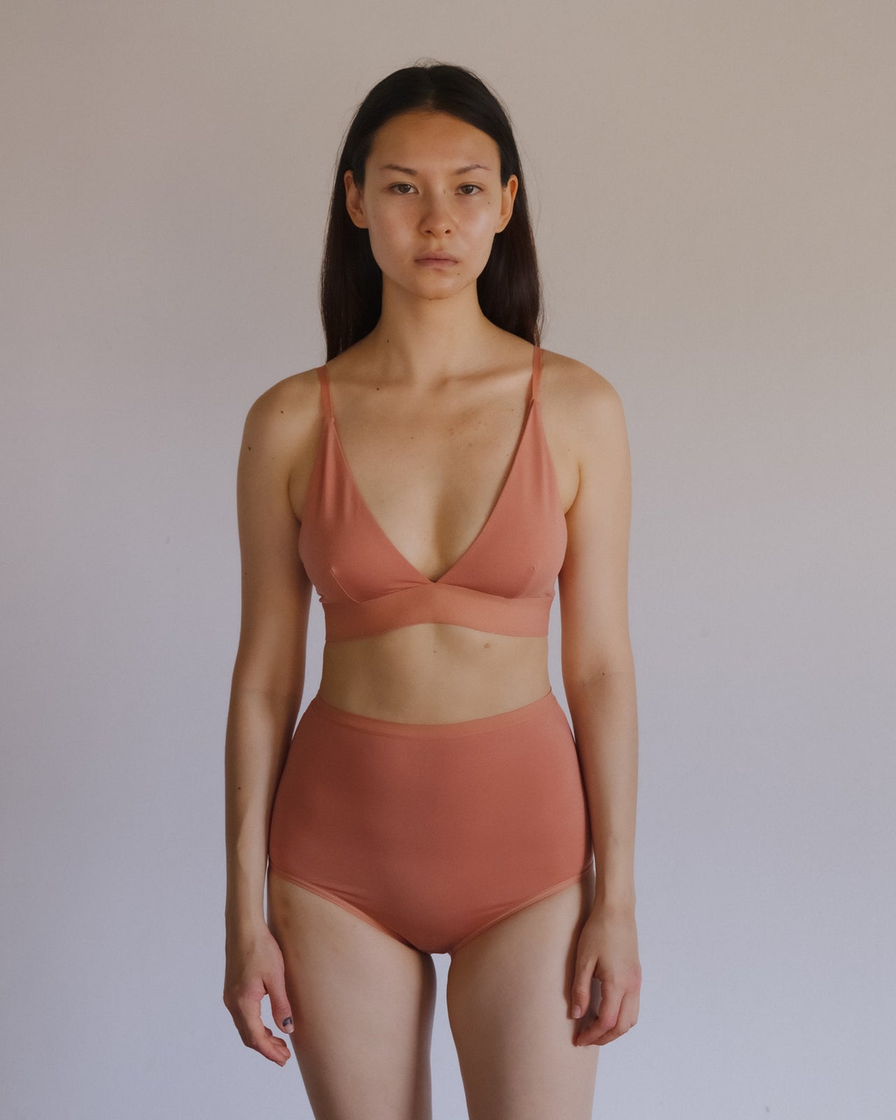 Triangle Bra - Bamboo Lyocell - Branch Terracotta