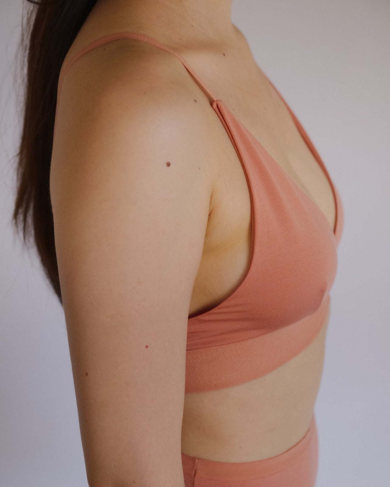 Triangle Bra - Bamboo Lyocell - Branch Terracotta