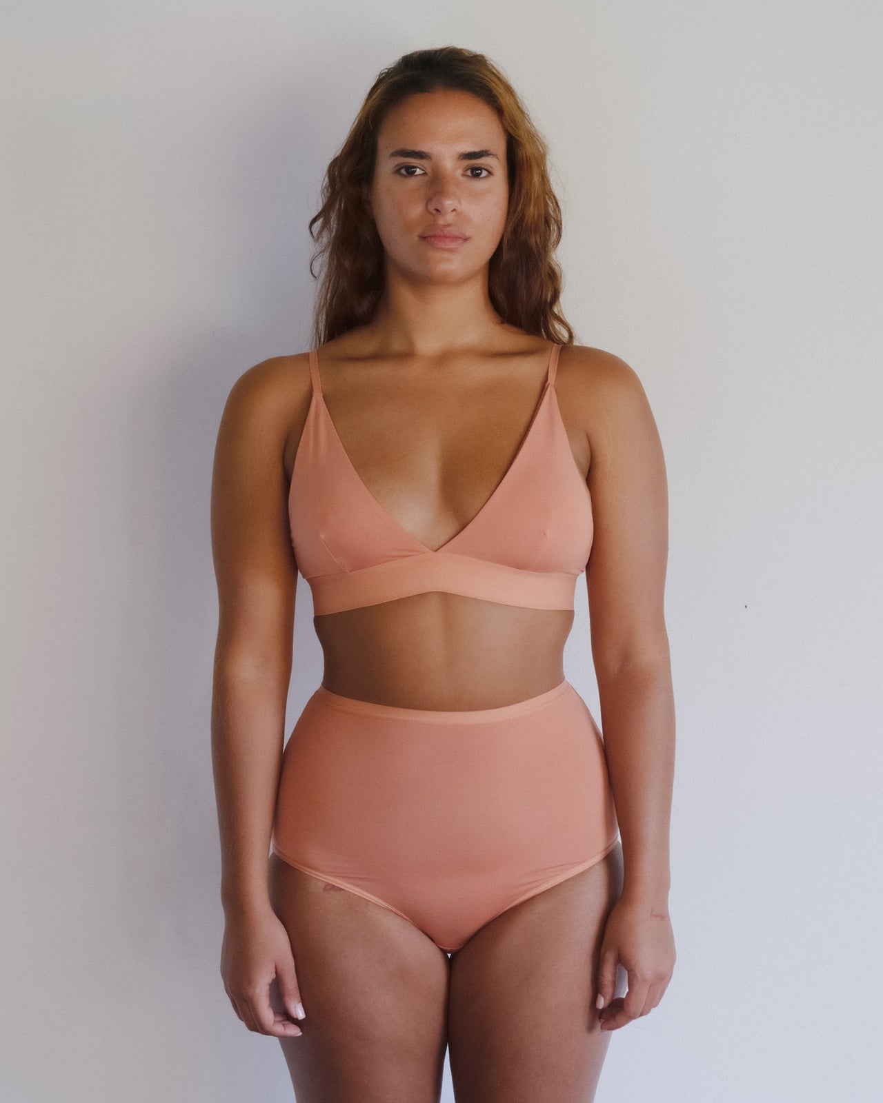 Triangle Bra - Bamboo Lyocell - Branch Terracotta