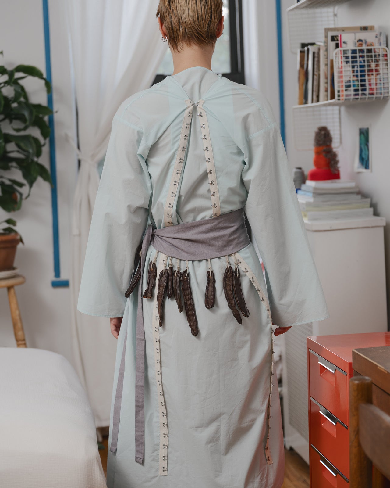 Viag Dress - Organic Cotton Poplin - Kal Mint