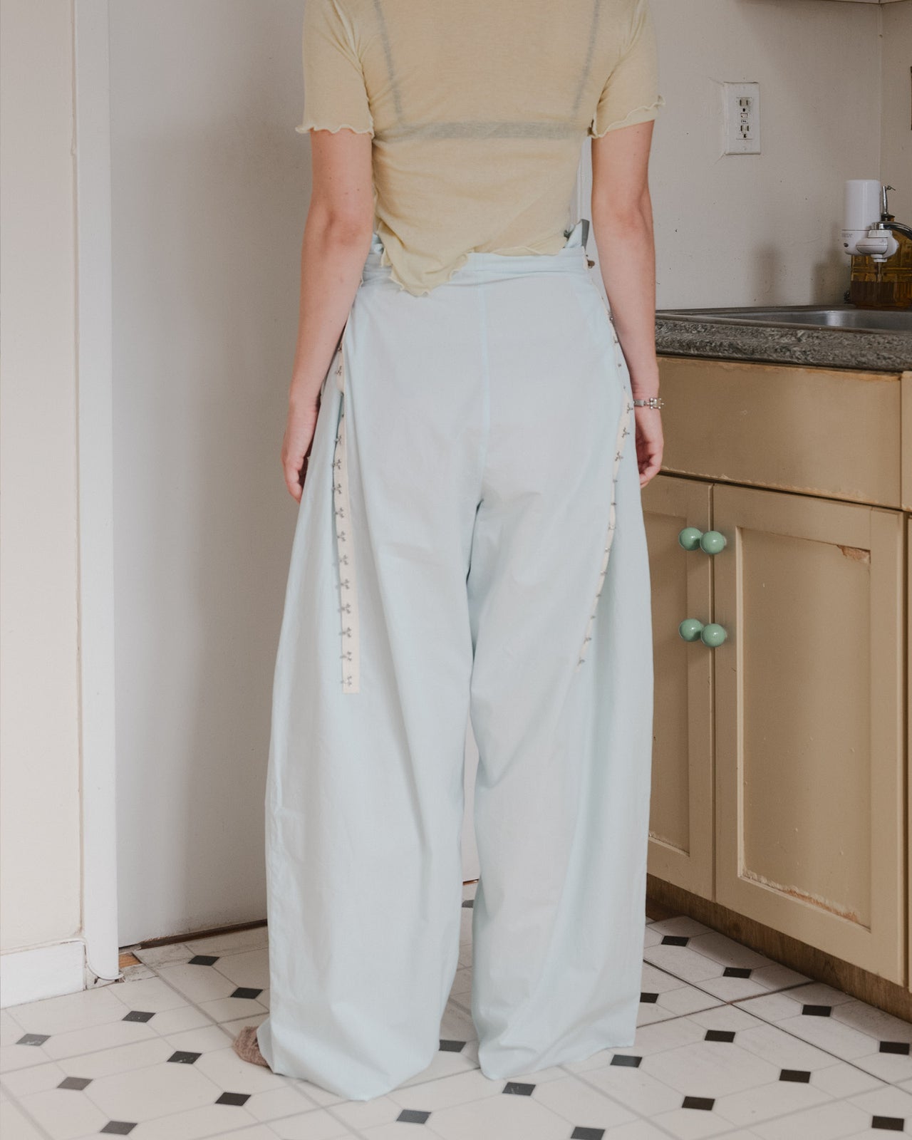 Viag Pants - Organic Cotton Poplin - Kal Mint