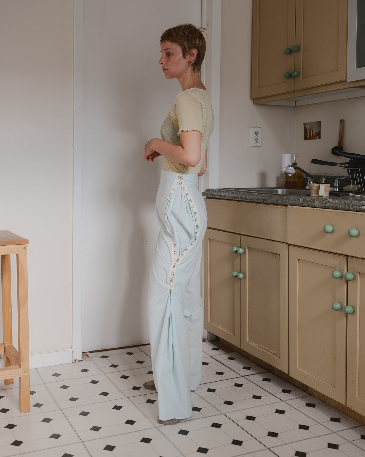 Viag Pants - Organic Cotton Poplin - Kal Mint