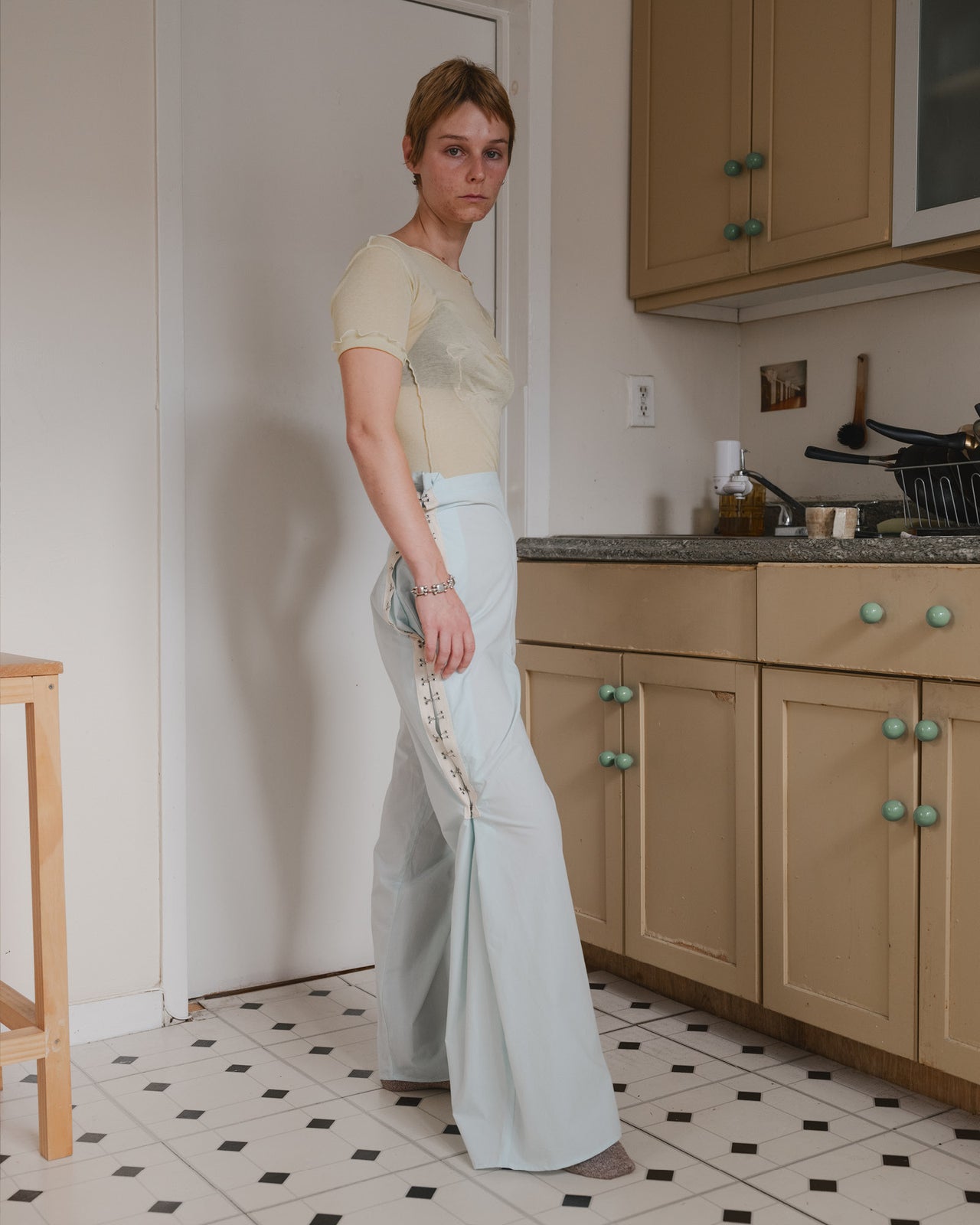 Viag Pants - Organic Cotton Poplin - Kal Mint