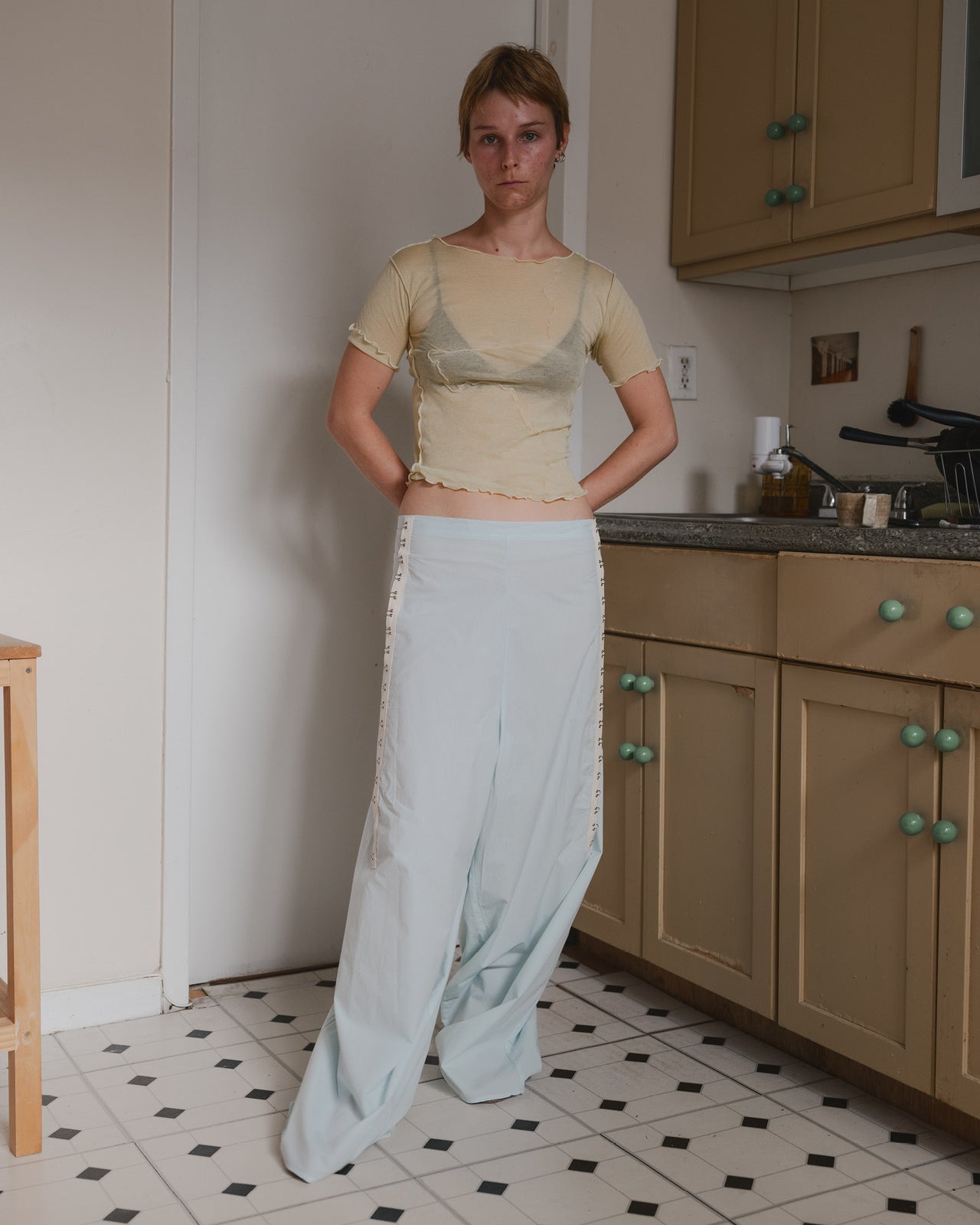Viag Pants - Organic Cotton Poplin - Kal Mint
