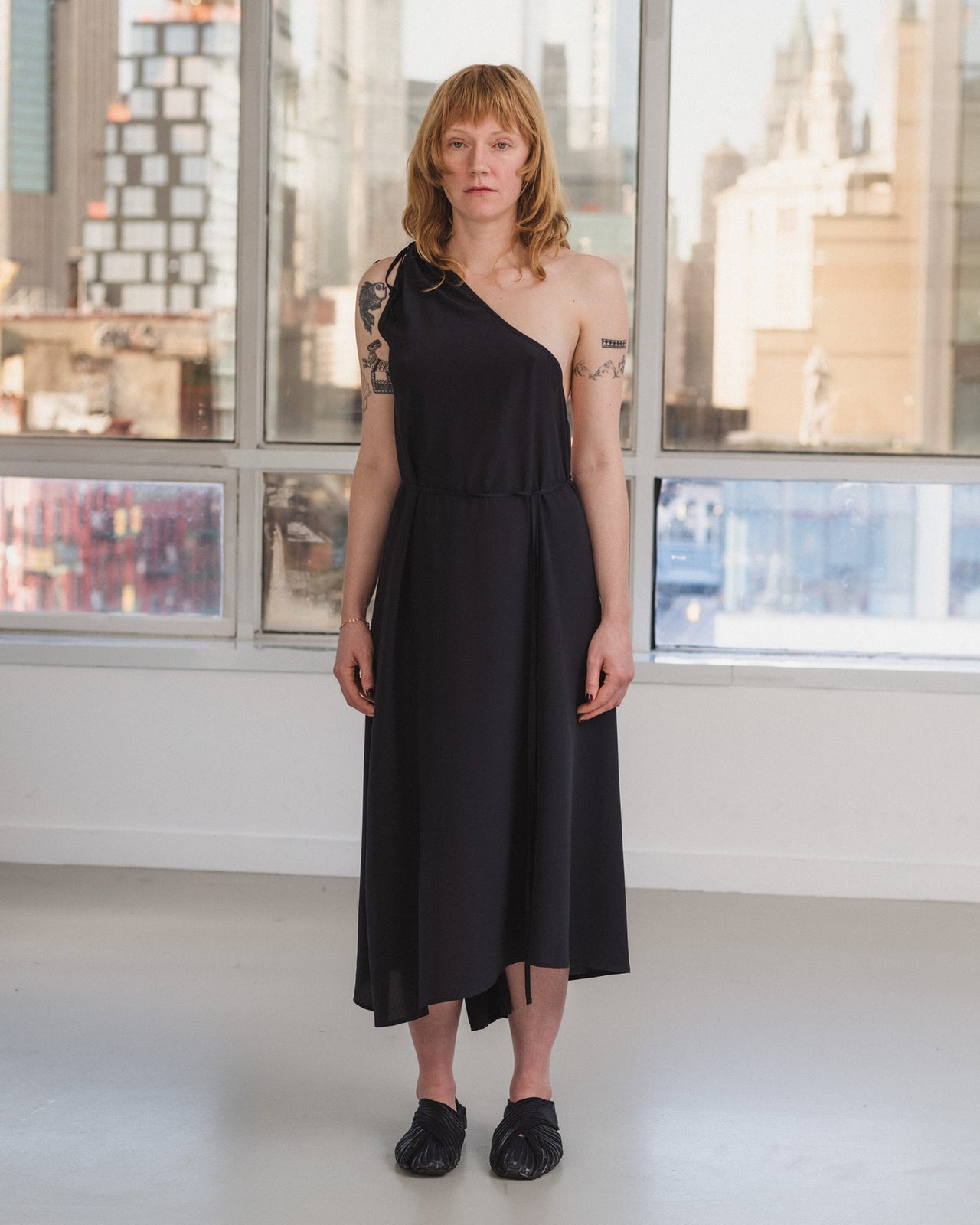 View Dress - Silk Crepe - Black