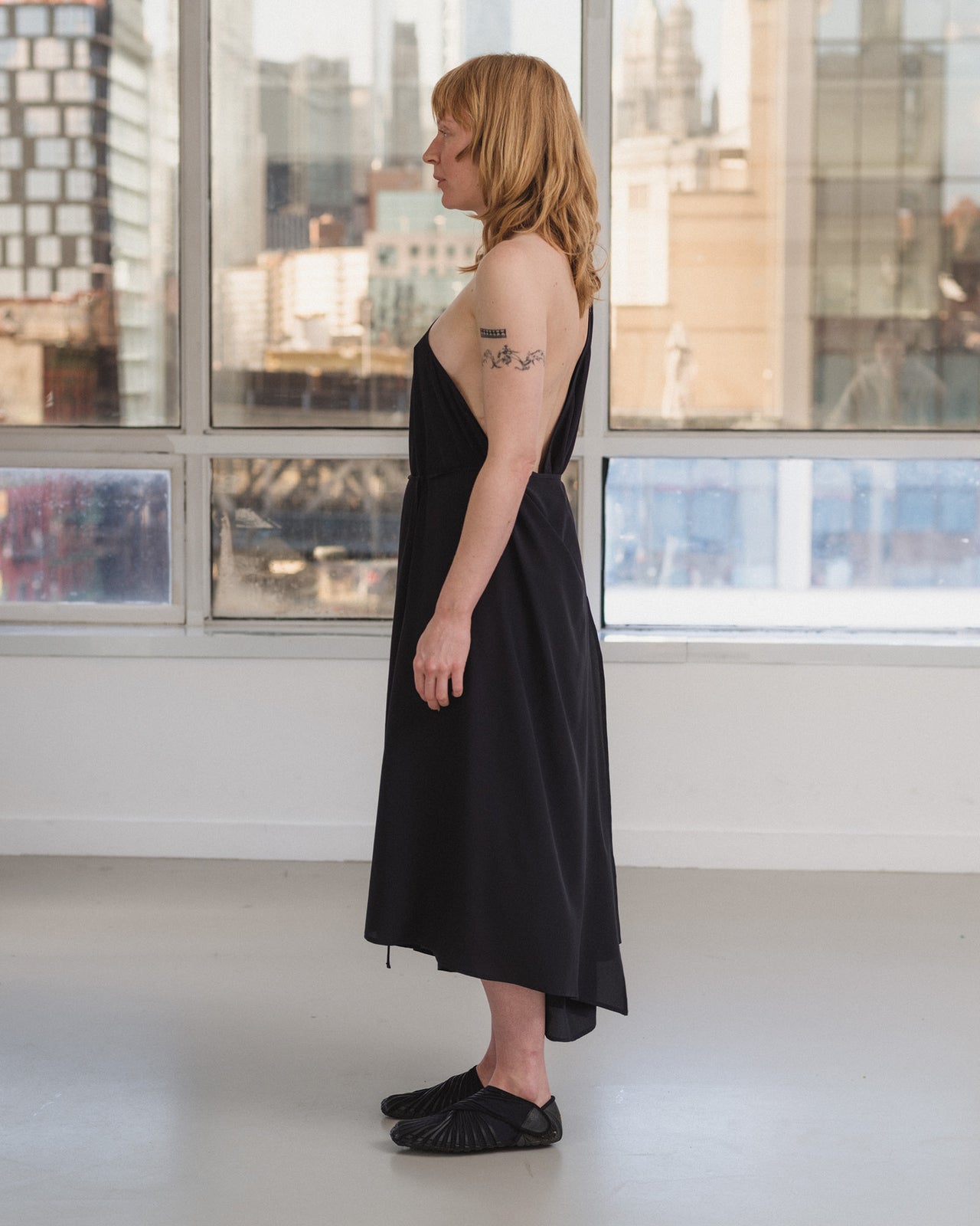 View Dress - Silk Crepe - Black