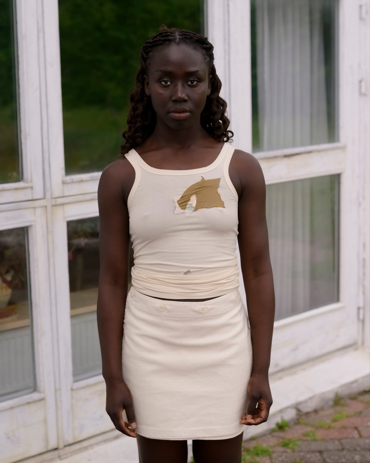 Web Skirt - Hemp Cotton - Undyed