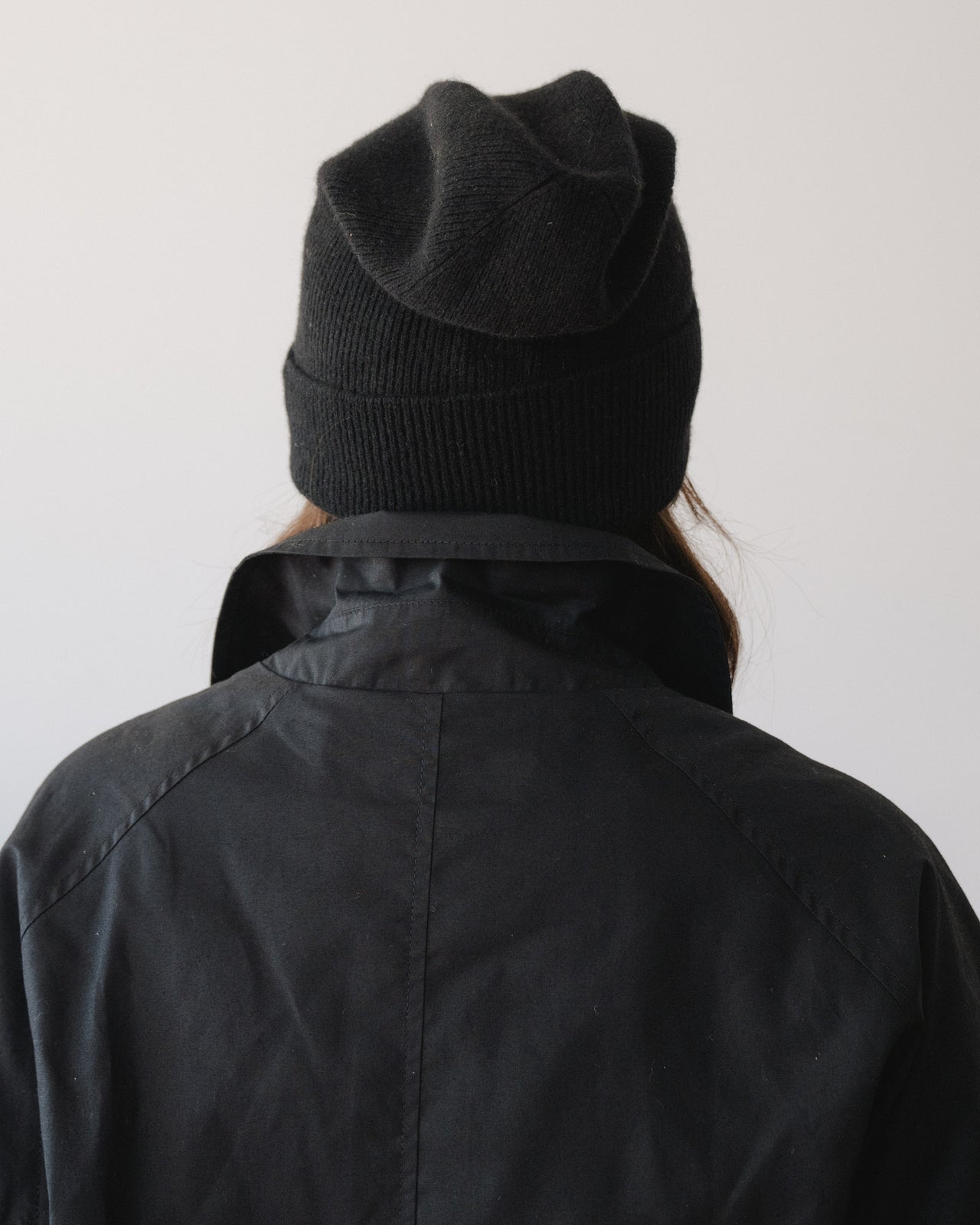 Whit Beanie - Recycled Cashmere - Black