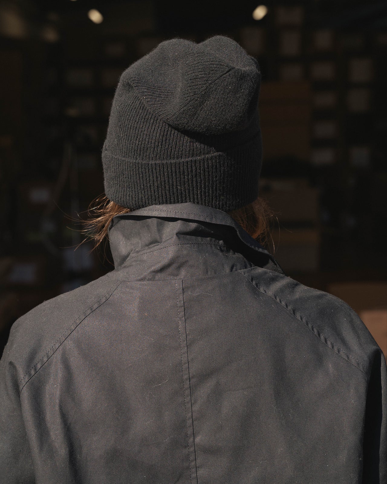 Whit Beanie - Recycled Cashmere - Black