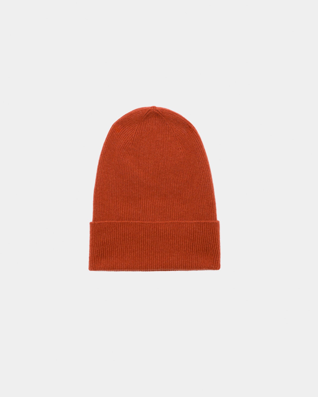 Whit Beanie - Recycled Cashmere Rib - Melograno Red