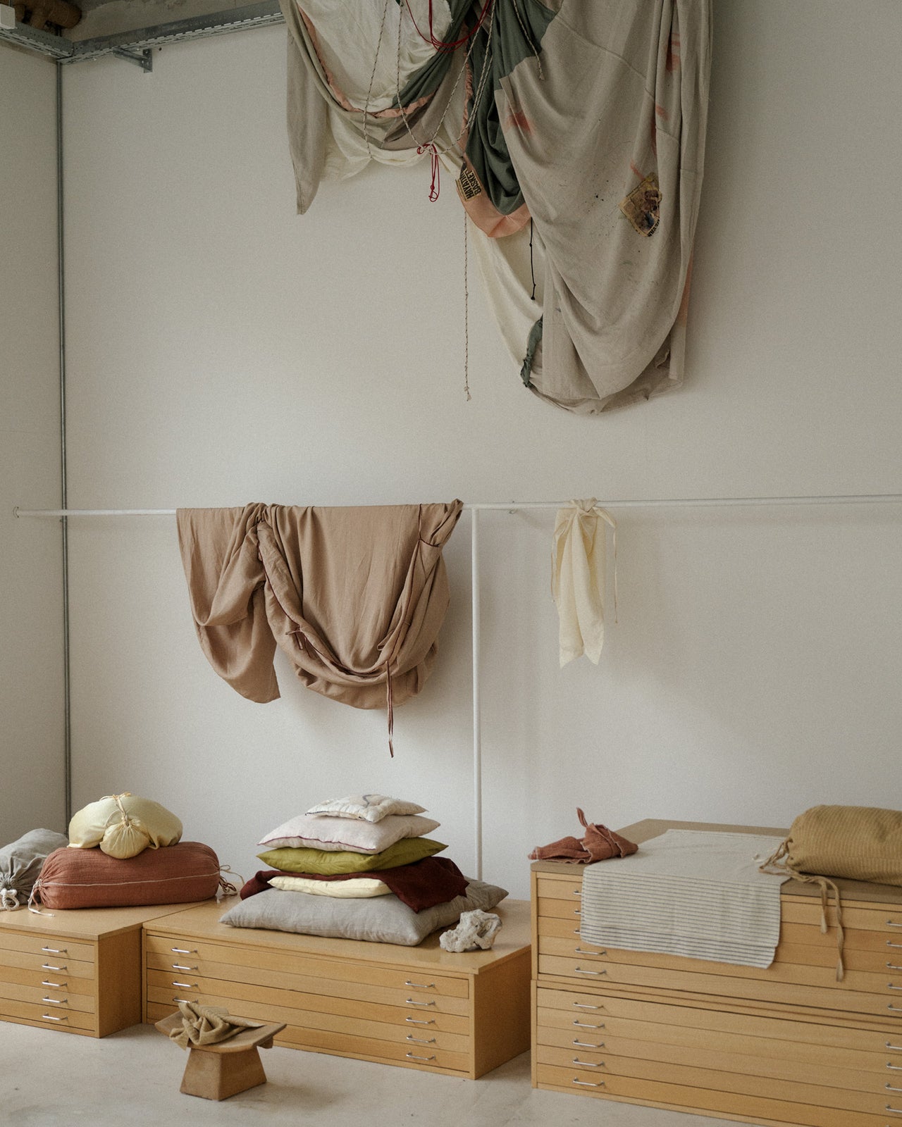 Yoga Mat Towel - Organic Cotton - Black Stripes