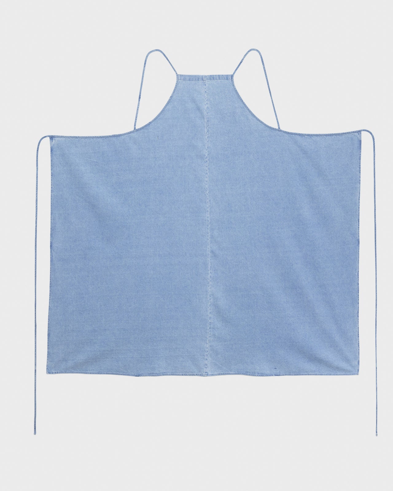 Yumi Apron Dress - Silk Cotton - Light Blue Wash