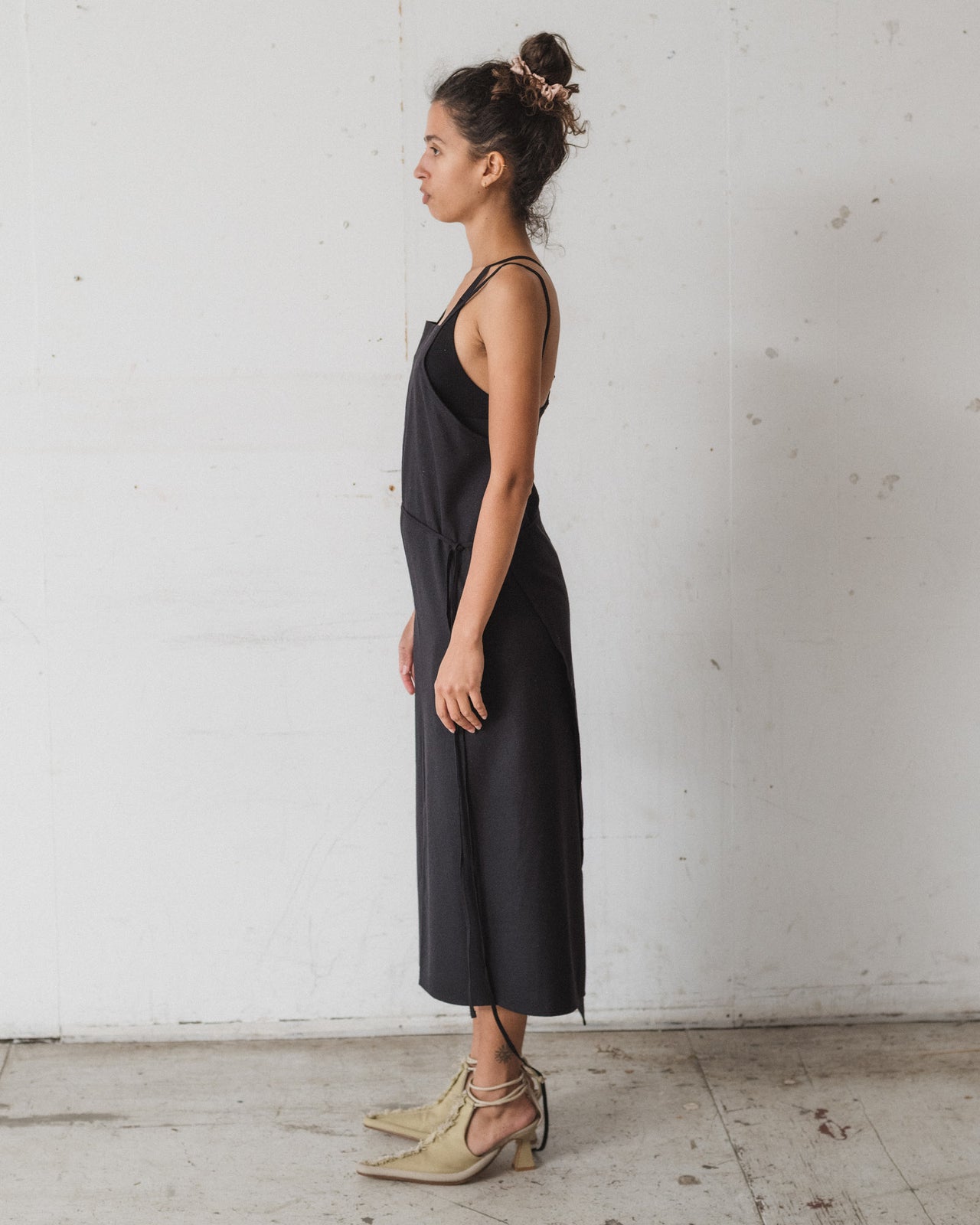 Yumi Apron Dress - Wild Silk - Black