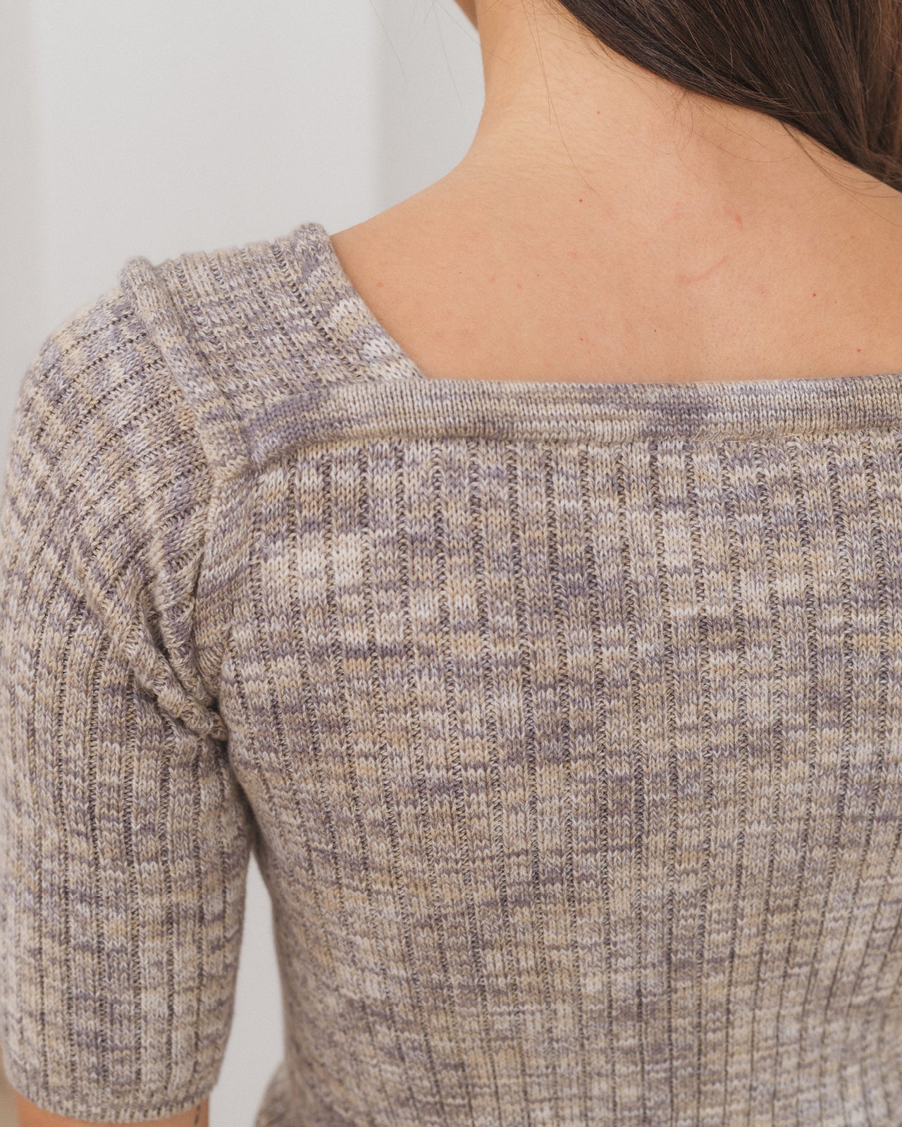 Zampa 3/4 - Organic Cotton Rib - Grey Melange