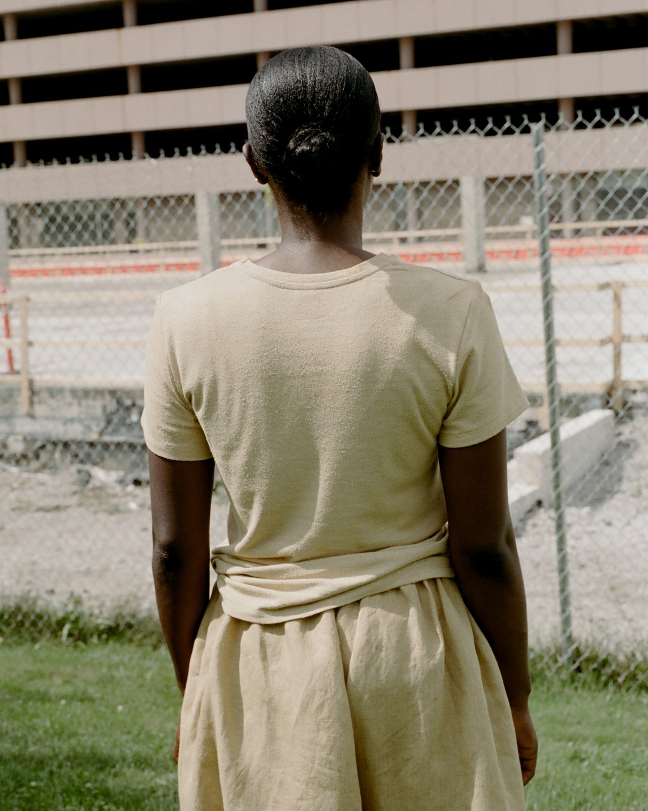 Silk Tee Shirt - Wild Silk Jersey - Oak Yellow