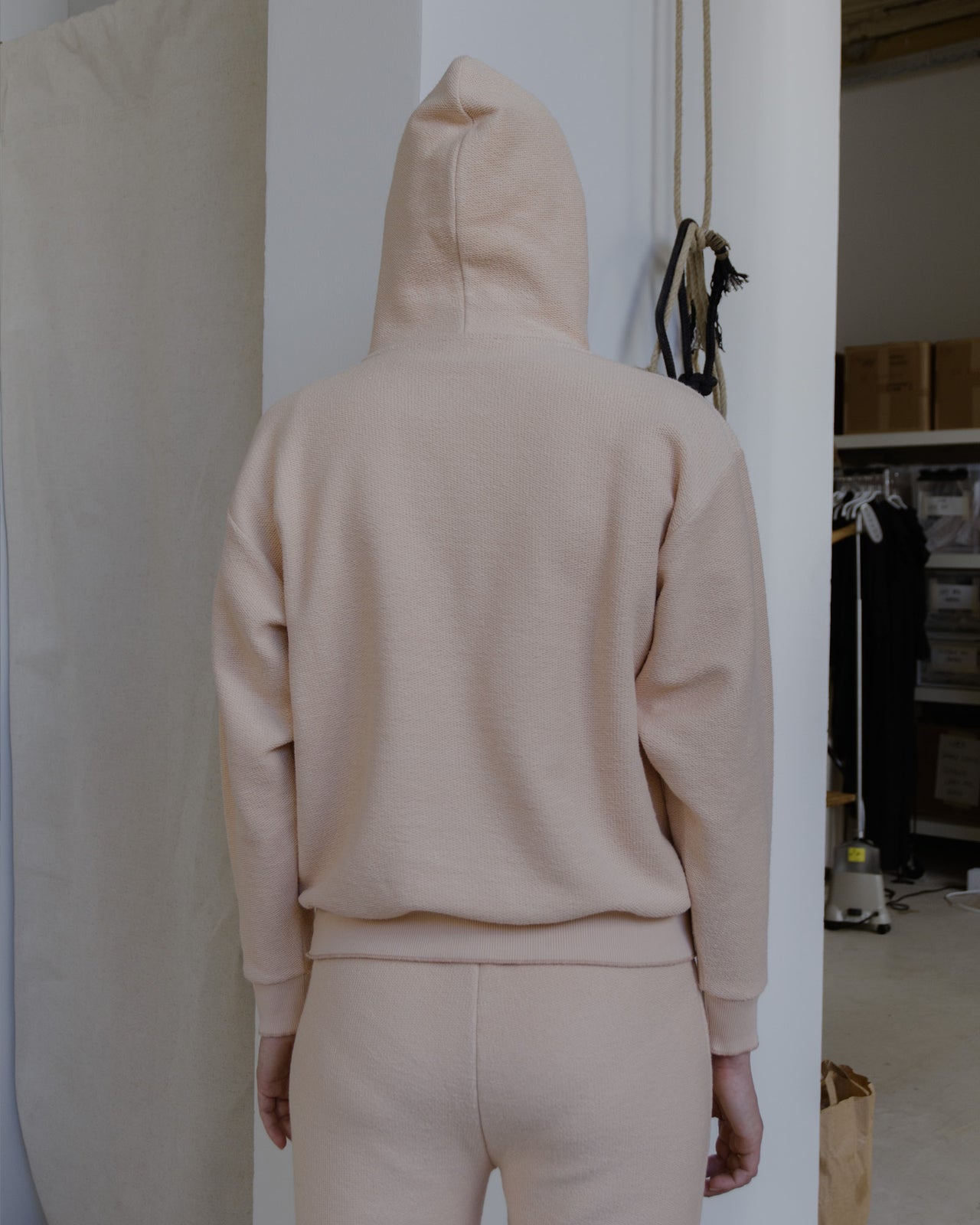 Hoodie - Reversed Terry - Spring 16 Ecru - SP23