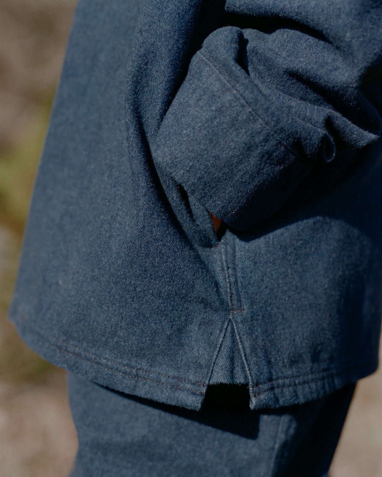 Indre Jacket - Brushed Denim - Dark Blue - WT22