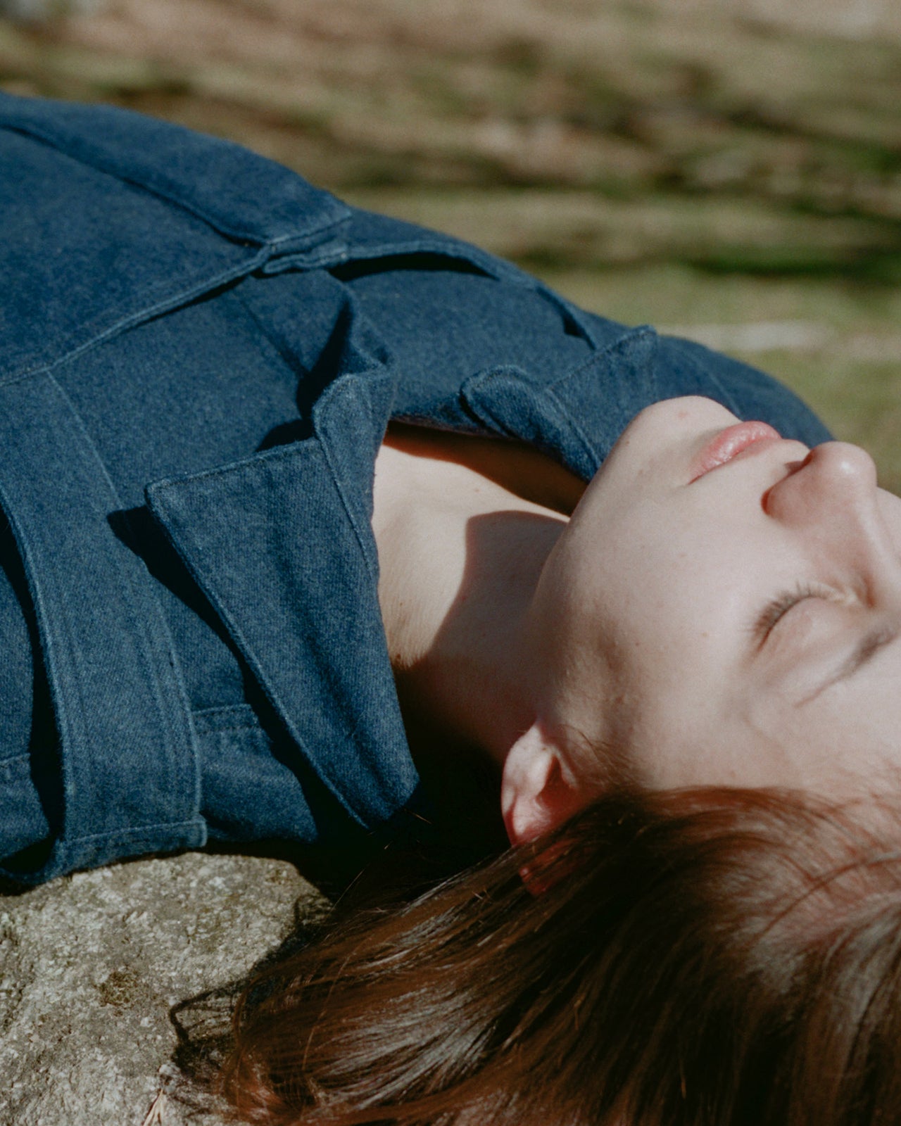 Indre Jacket - Brushed Denim - Dark Blue - WT22