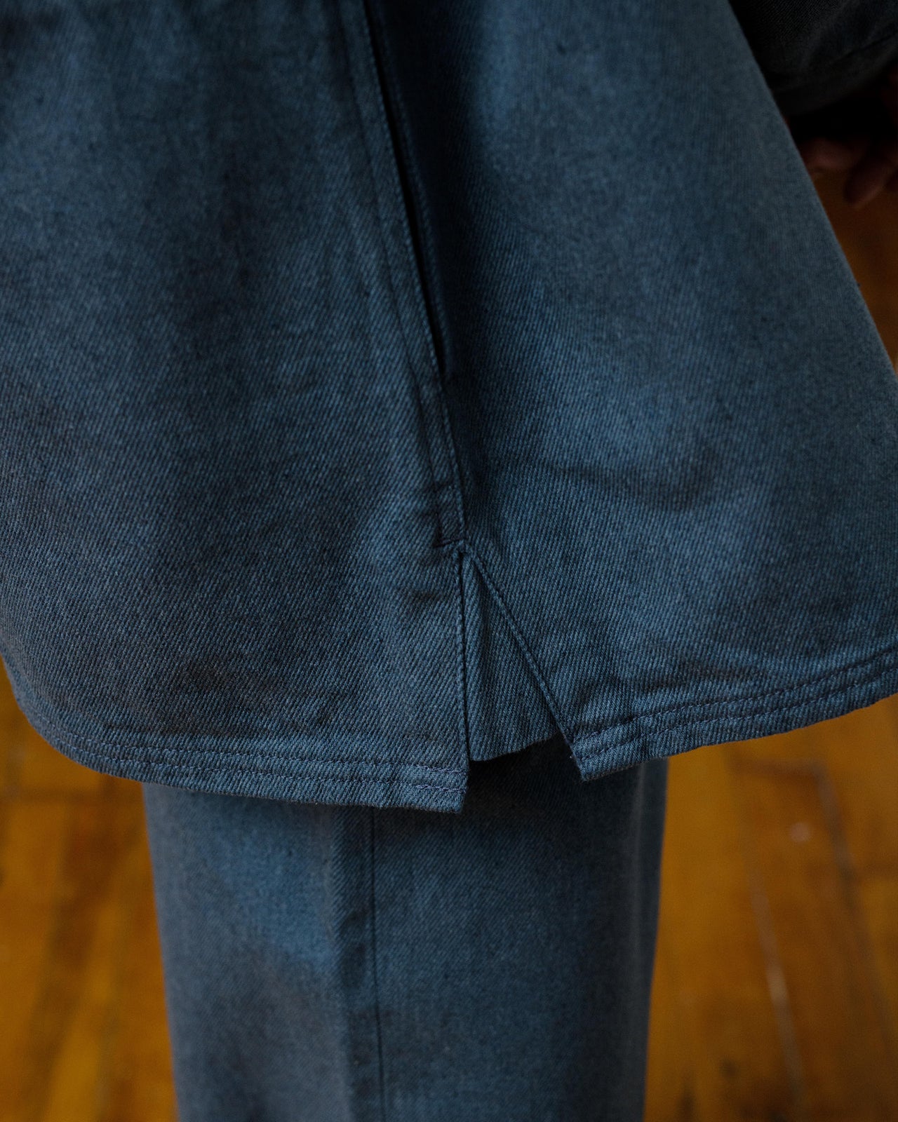 Indre Jacket - Recycled Cotton - Grey/Blue - AU22