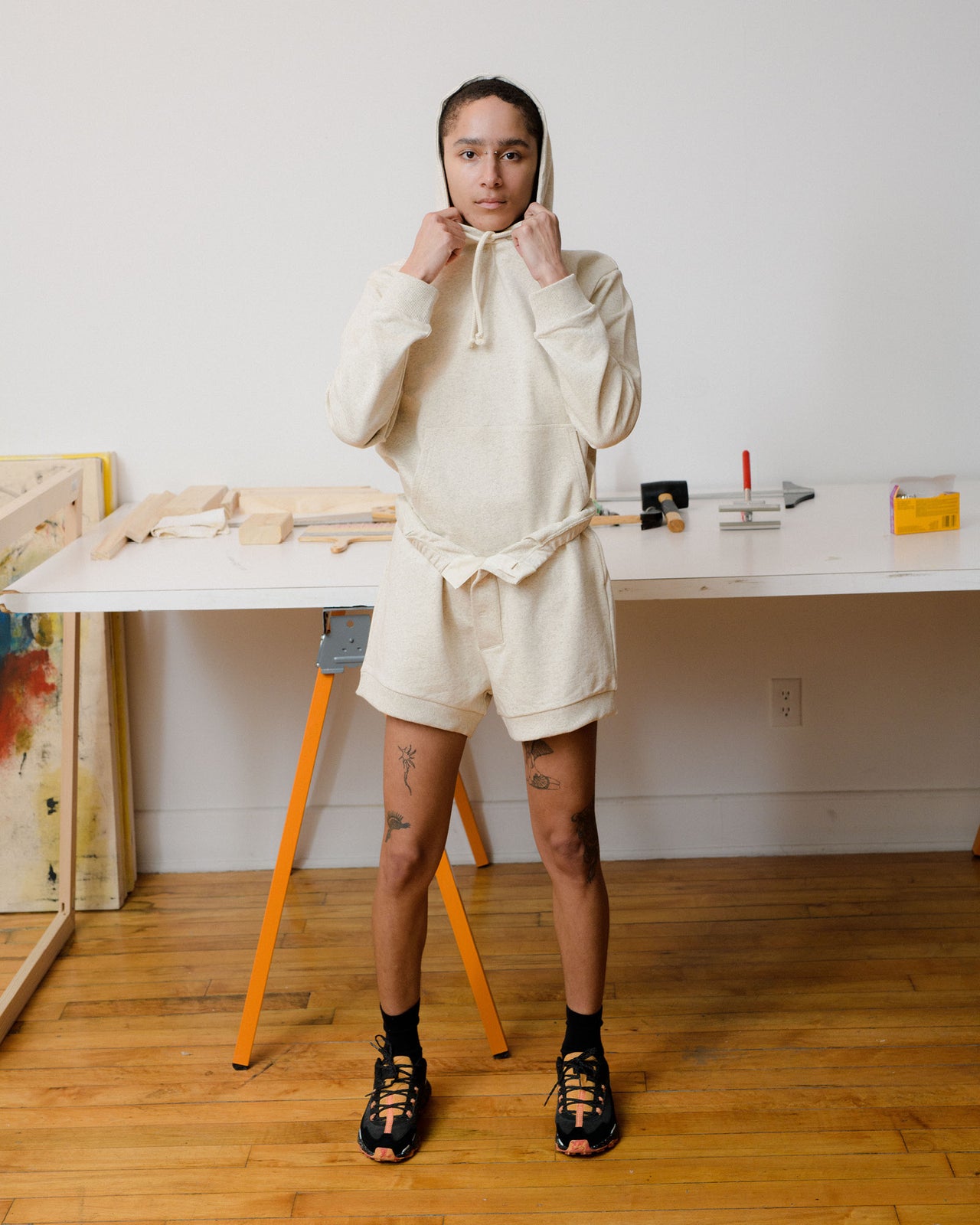 Nape Hoodie - Cotton/Hemp - Undyed - AU22