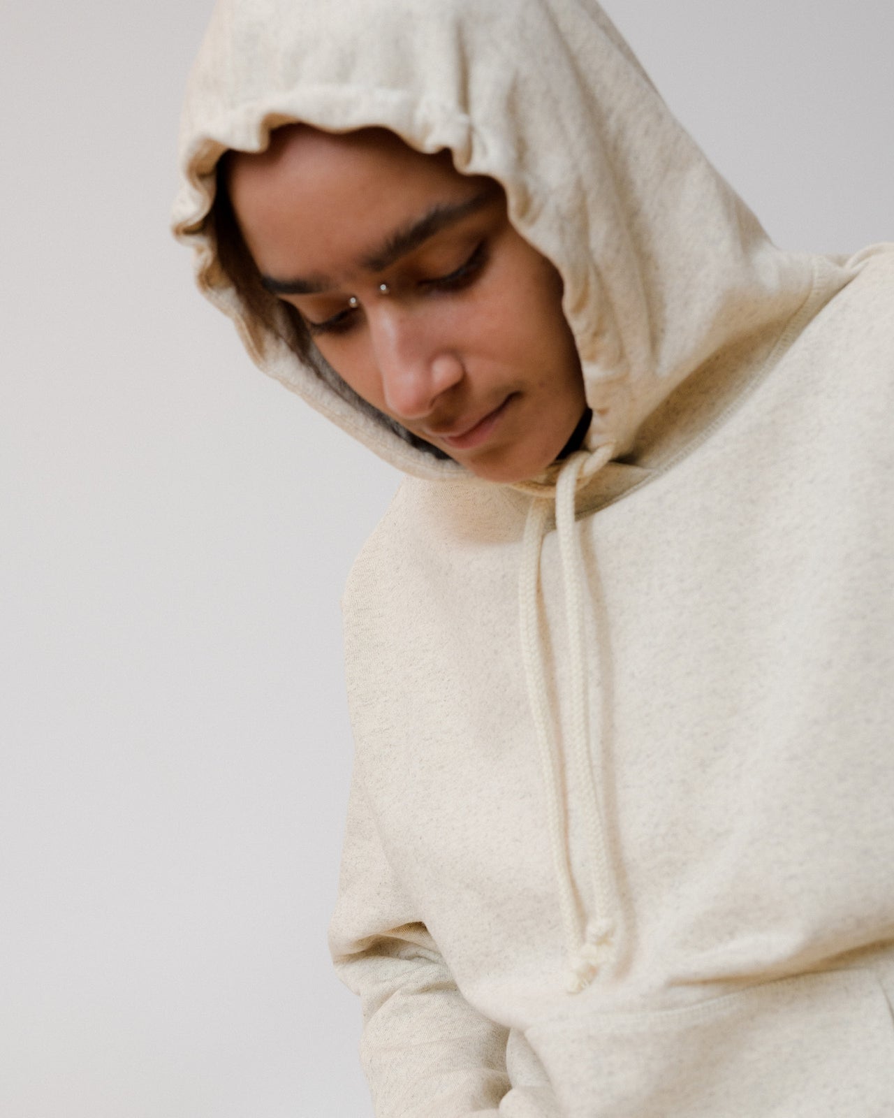 Nape Hoodie - Cotton/Hemp - Undyed - AU22