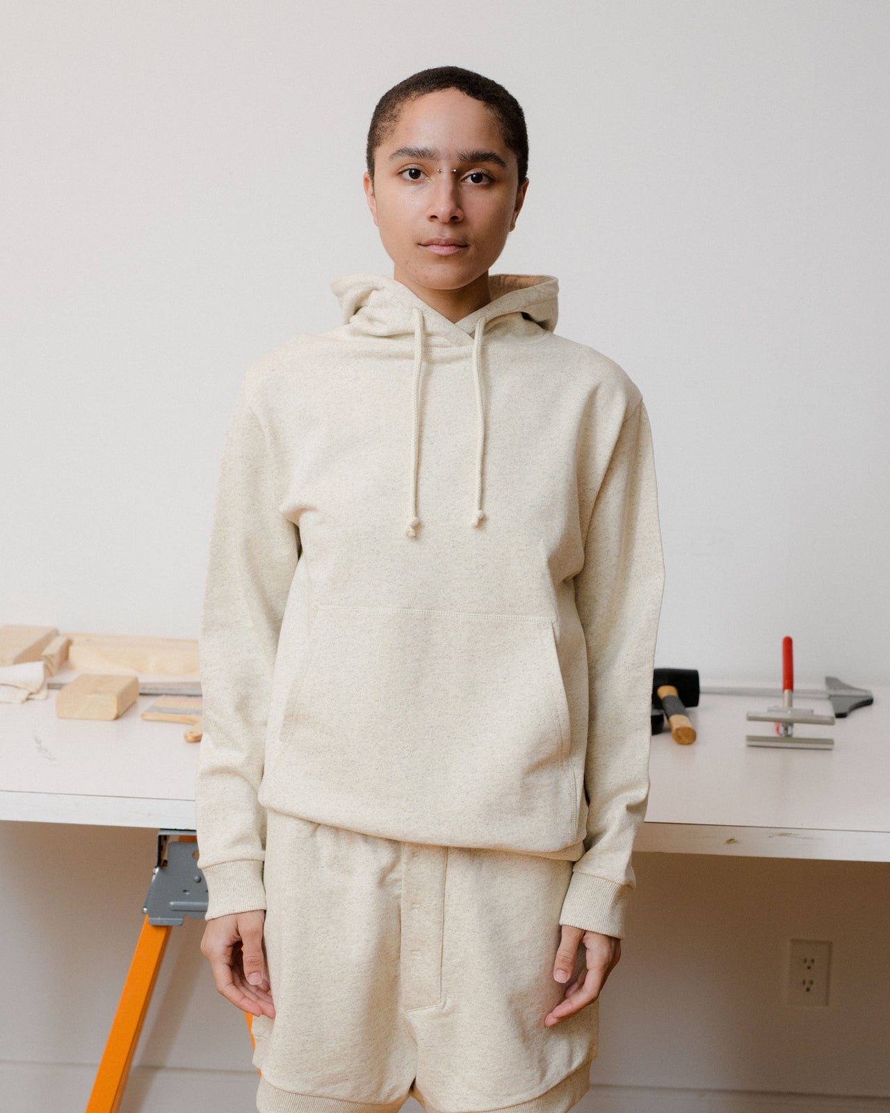 Nape Hoodie - Cotton/Hemp - Undyed - AU22
