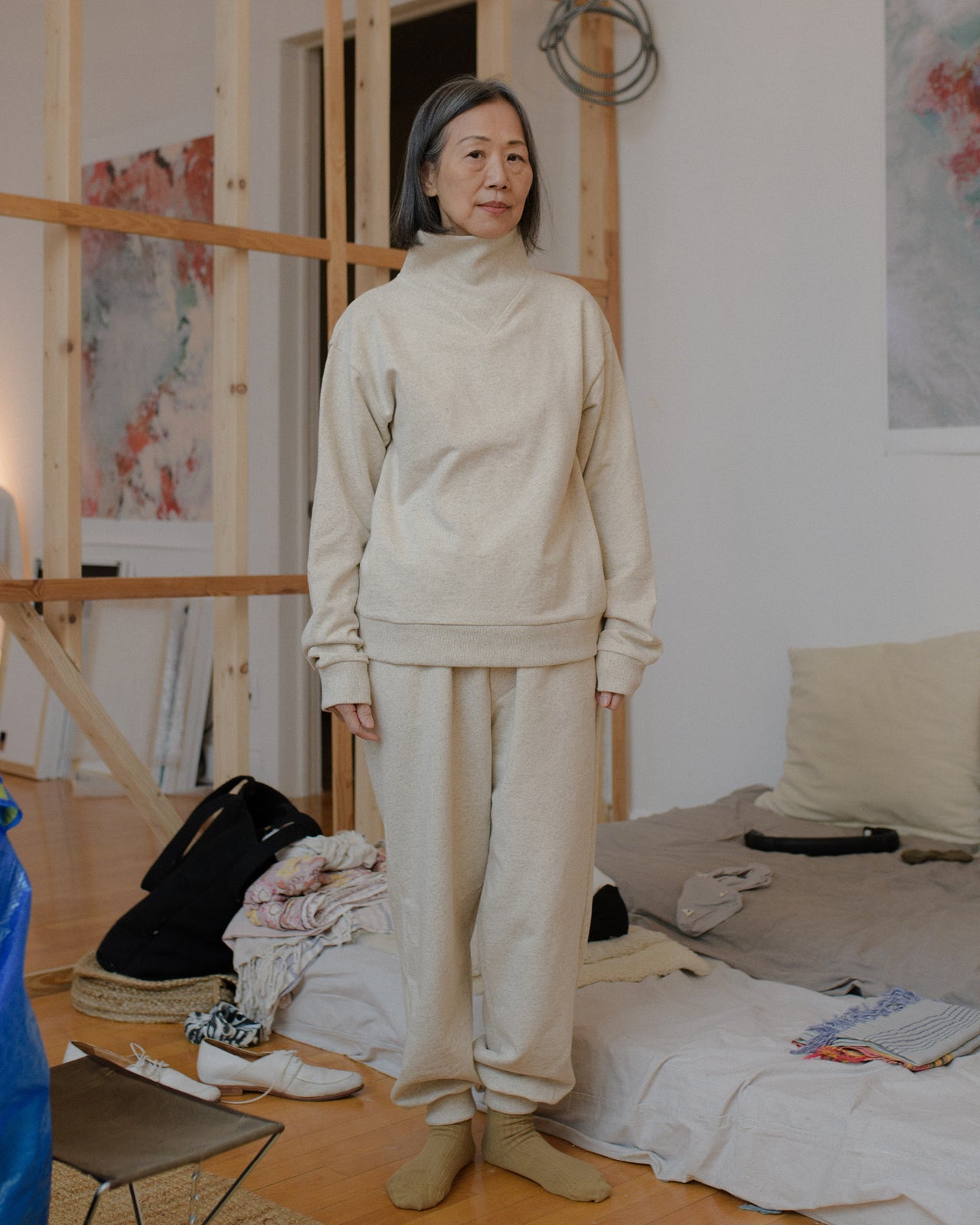 Nape Sweatshirt - Cotton/Hemp - Undyed - AU22