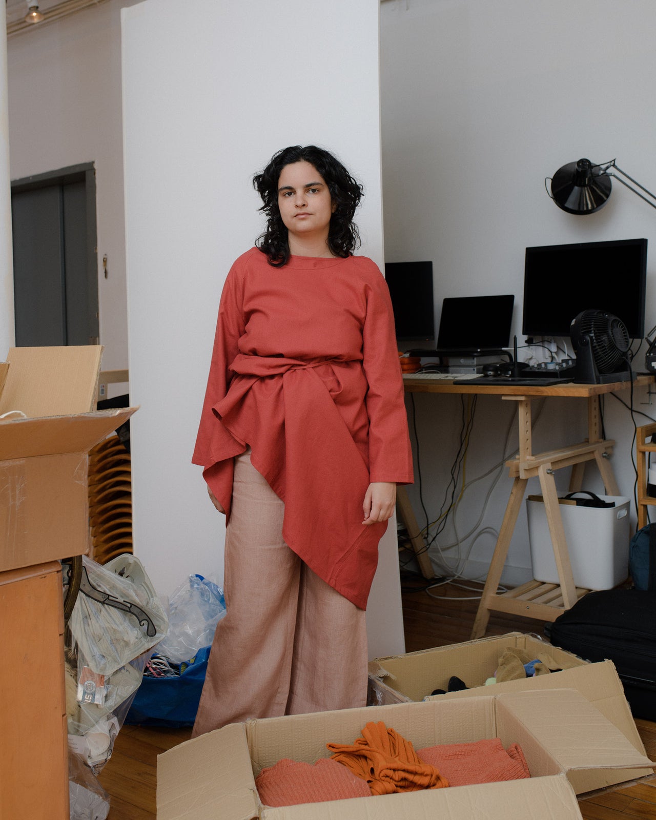 Otay Longsleeve Dress - Wild Silk - Rubia Red - AU22