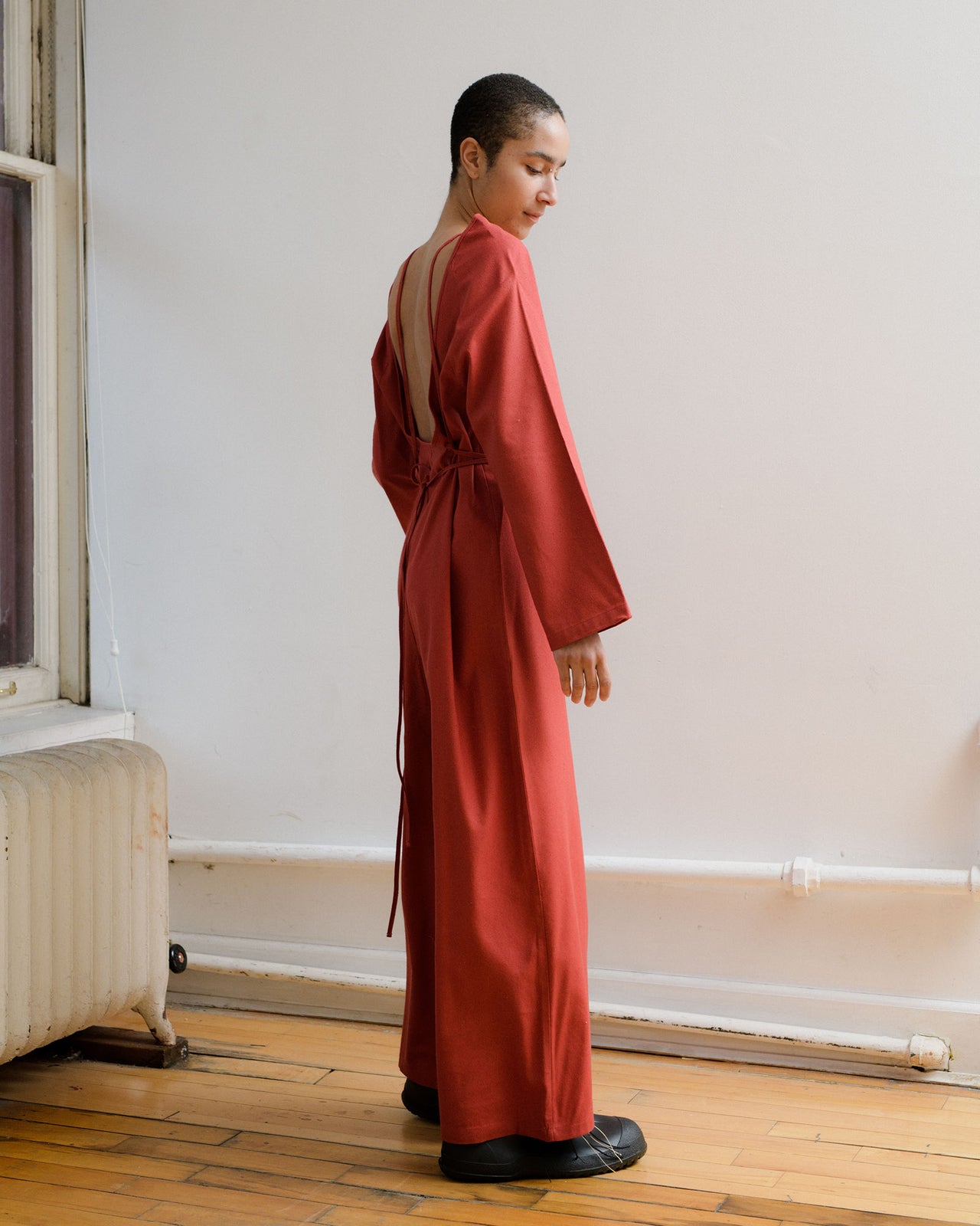 Otay Longsleeve Jumpsuit - Wild Silk - Rubia Red - AU22