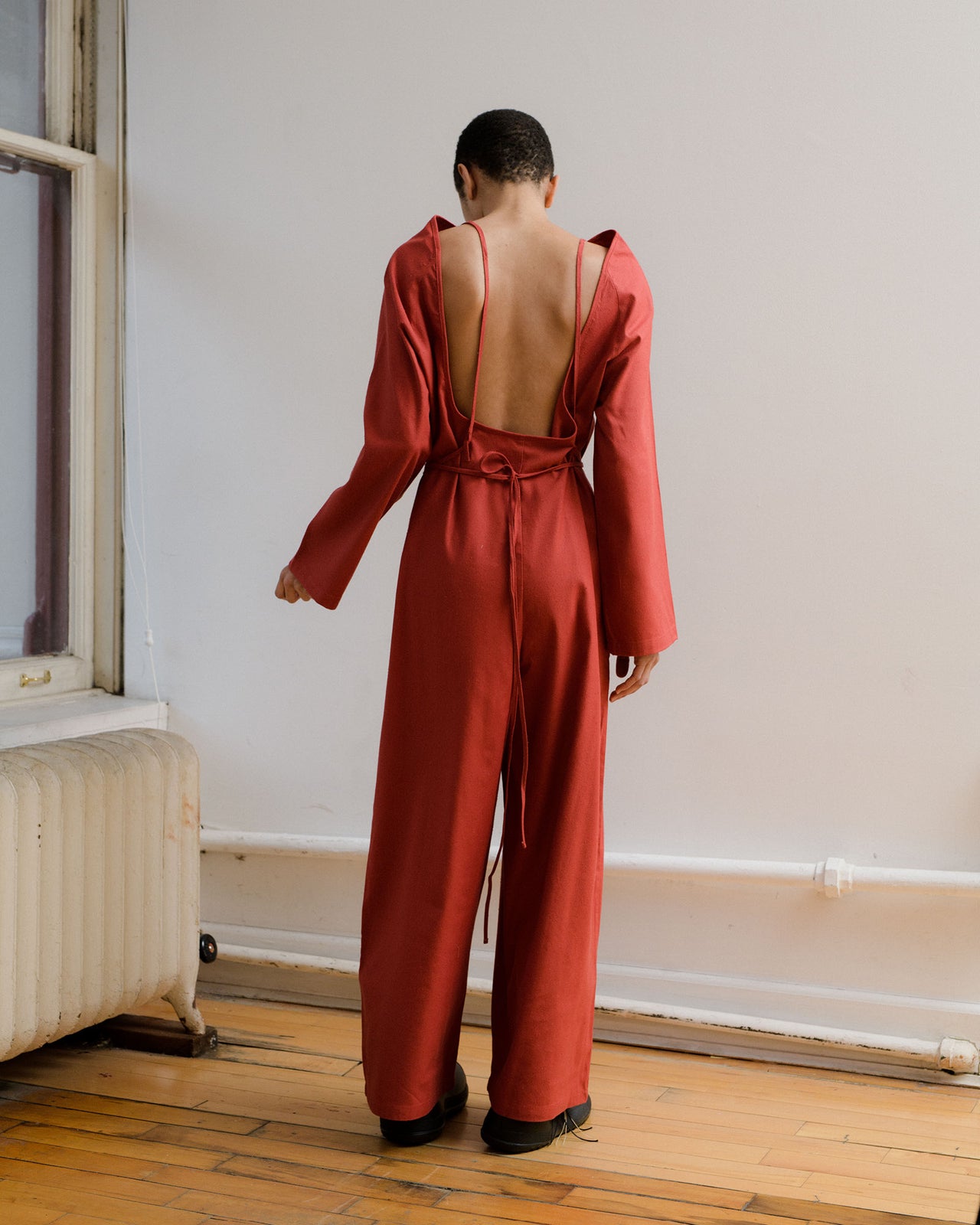 Otay Longsleeve Jumpsuit - Wild Silk - Rubia Red - AU22